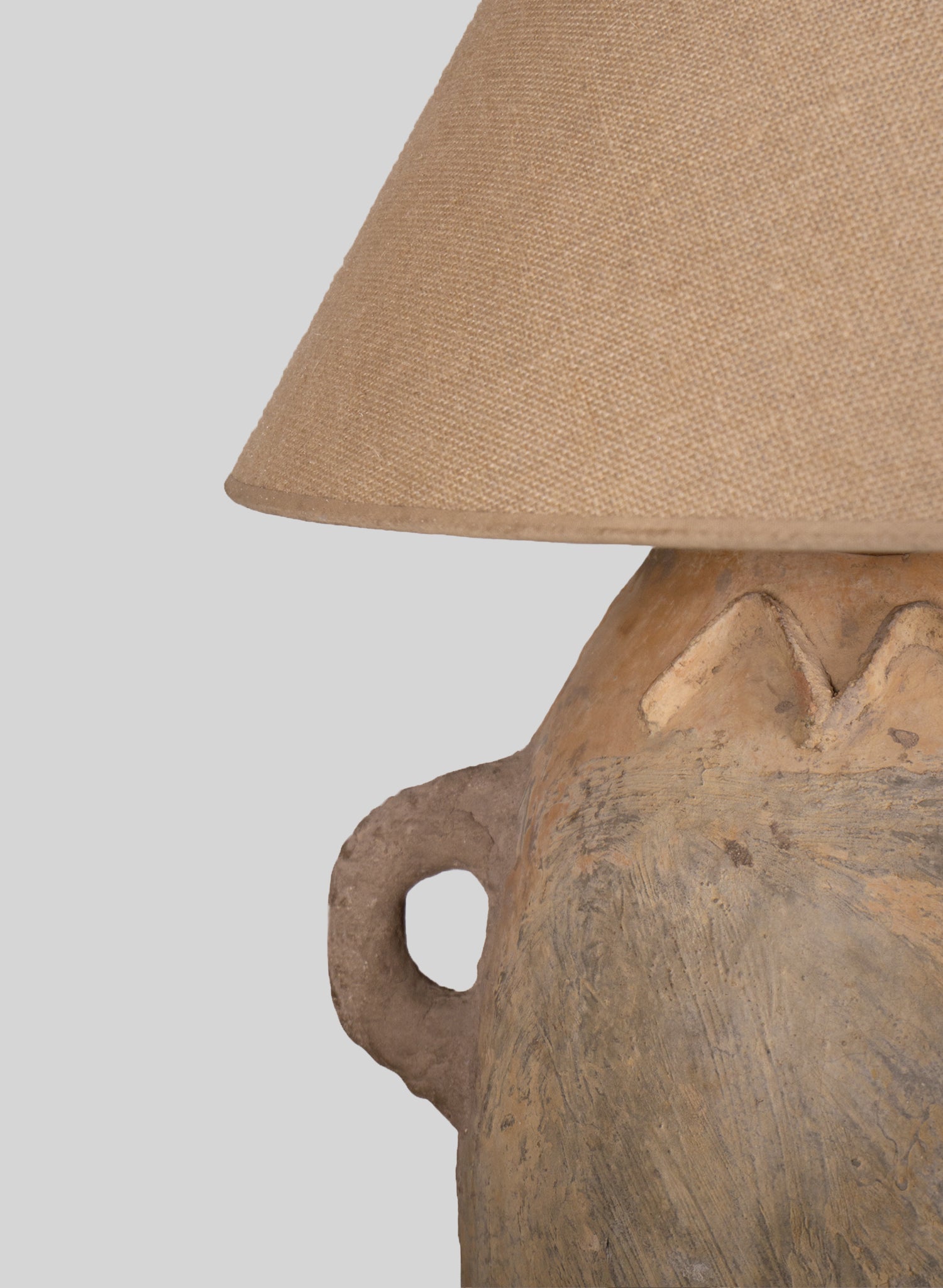 Berber Clay Table Lamp H85 cm, Natural – Cream