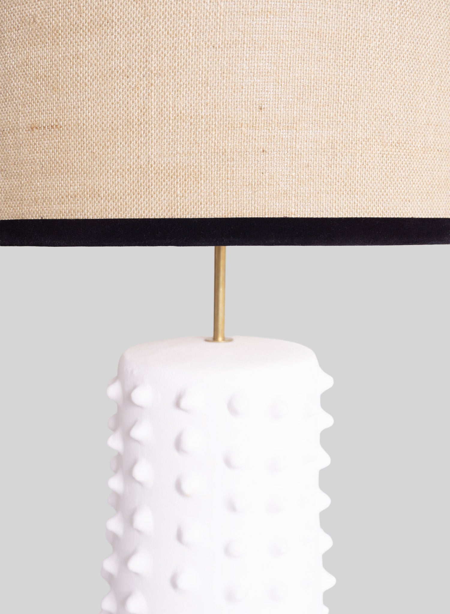 Cactus Floor Lamp, White Terracotta - Ecru