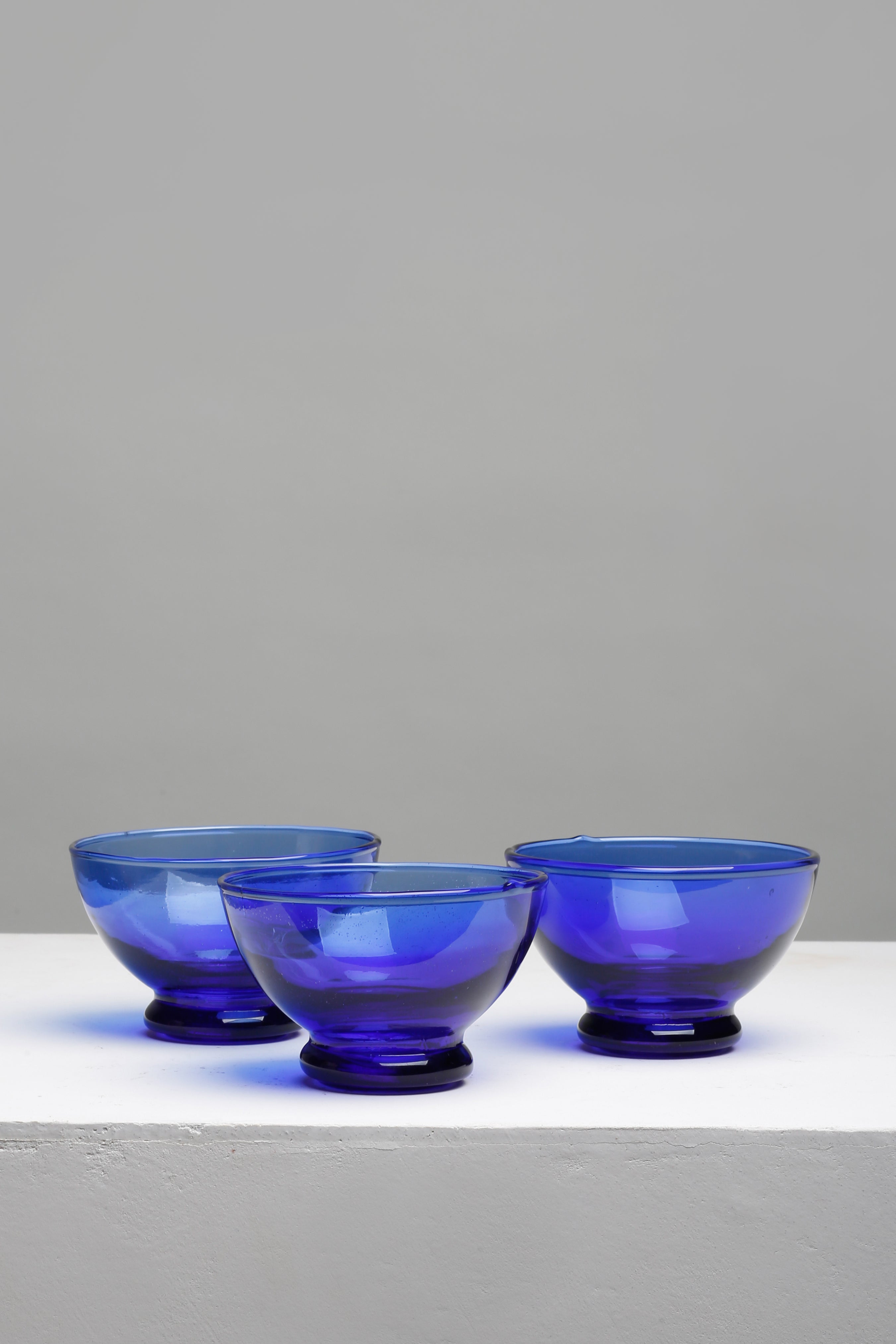 Glass Dessert Bowl Ø32 cl, Blue
