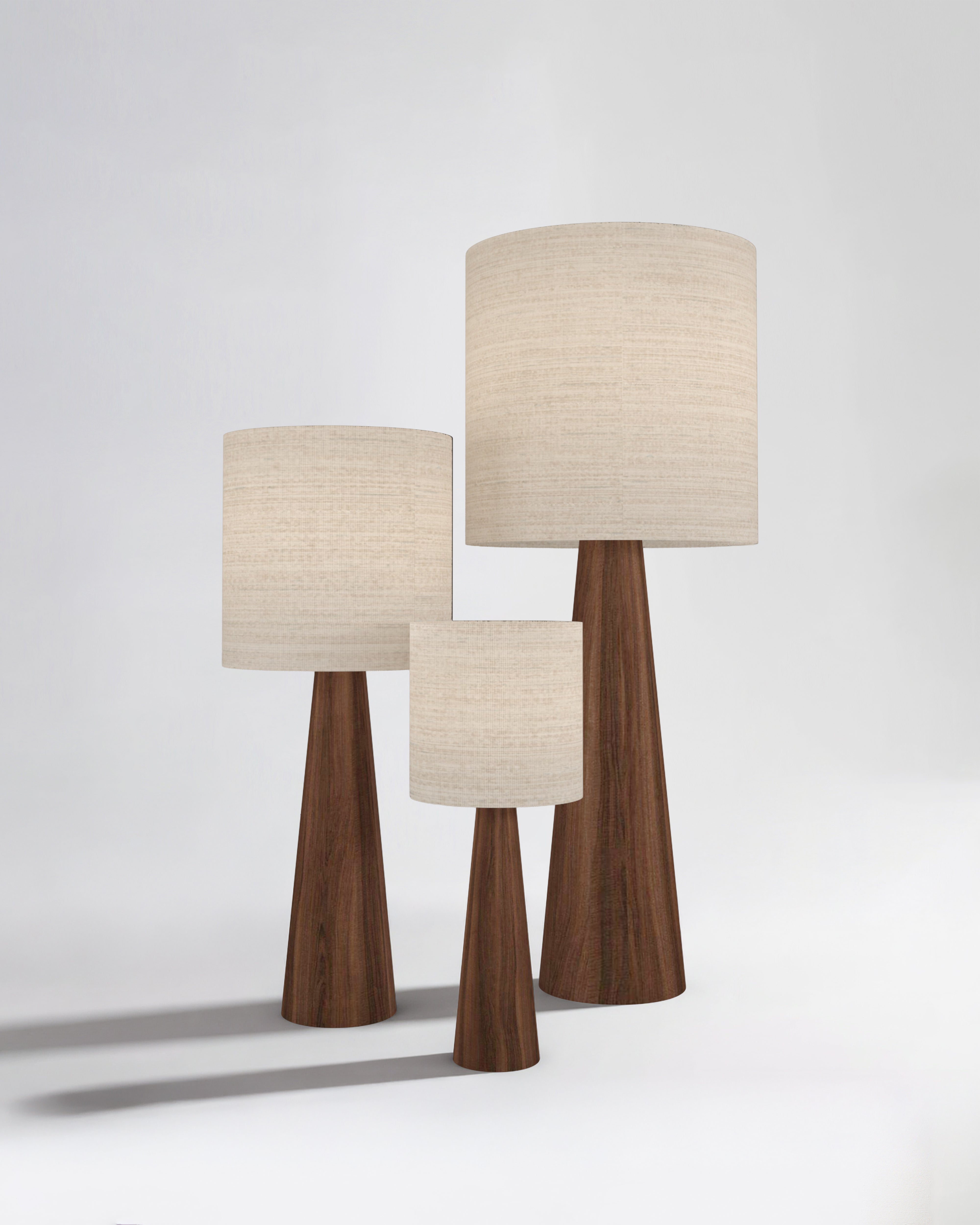 FL 11 Floor Lamp, Solid Wood - White
