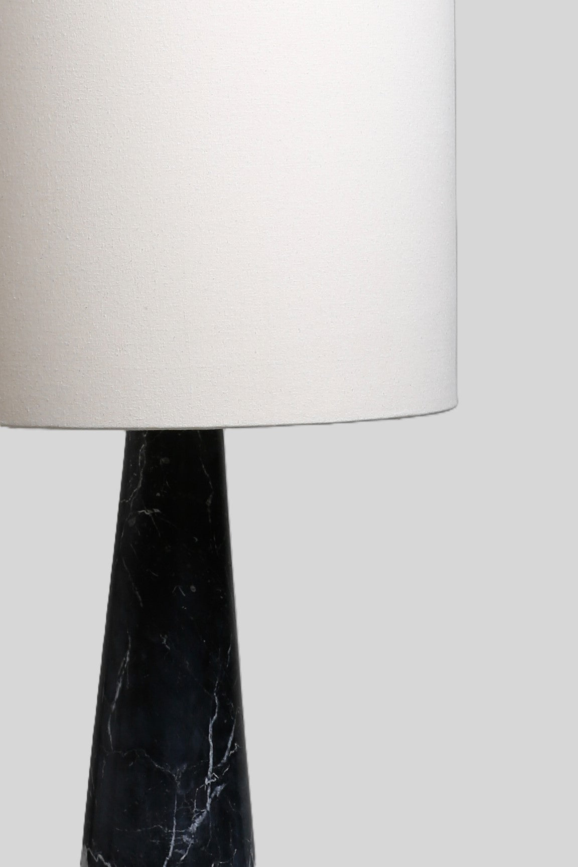FL 11 Floor Lamp, Black Khenifra Marble - White