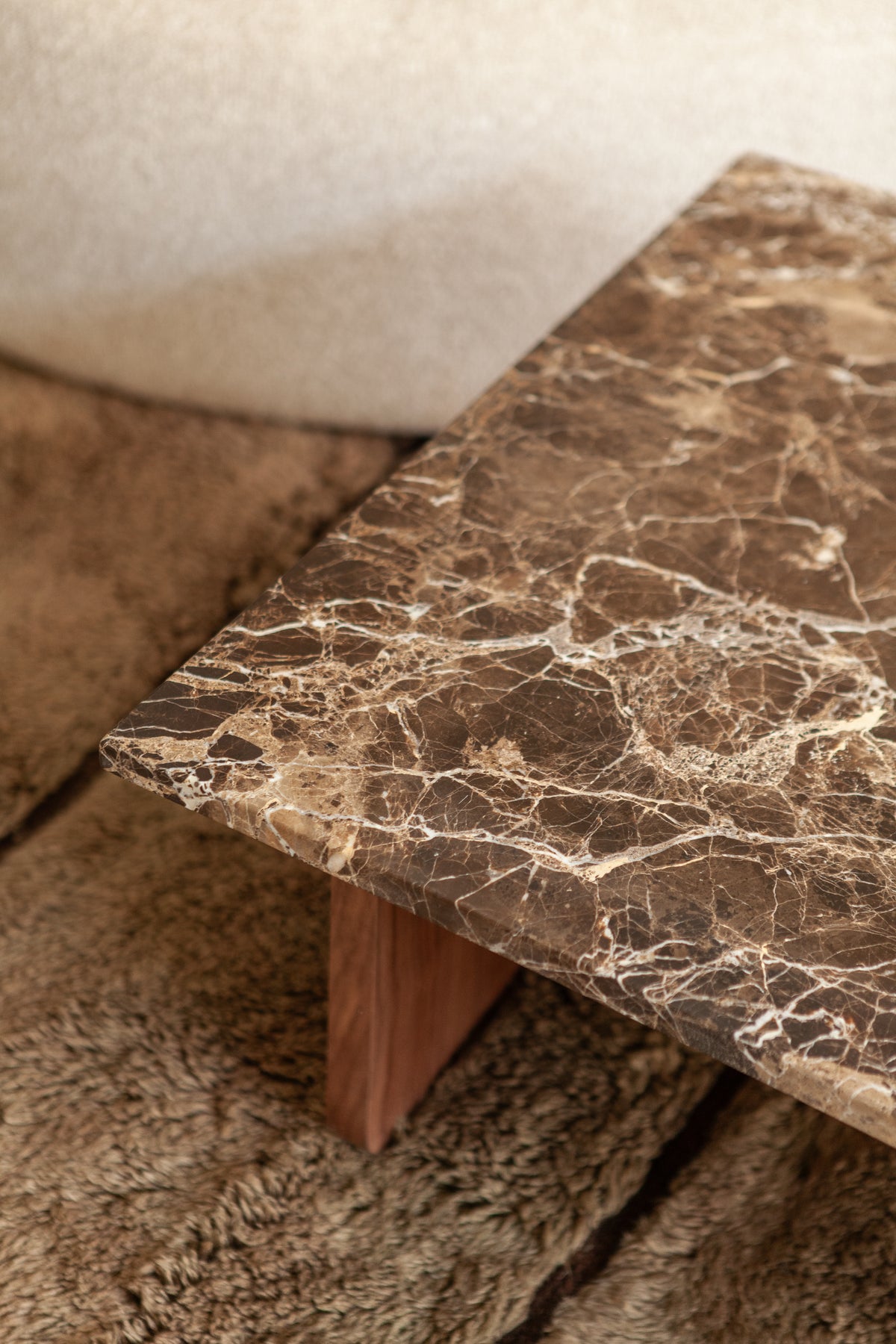 Siwa Coffee Table, Marble – Solid wood