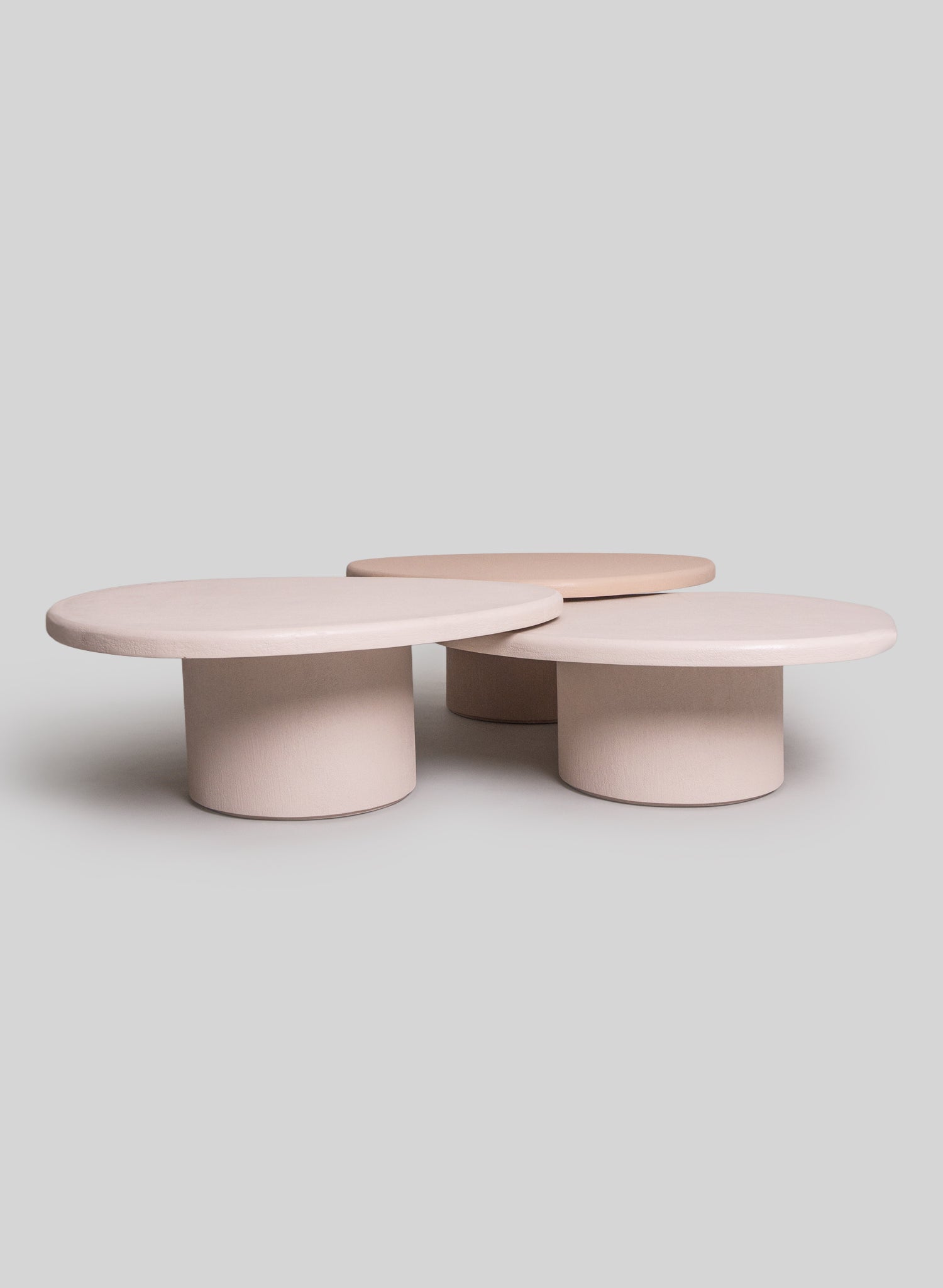 Duo Dera Coffee Table, Rose stone effect finish