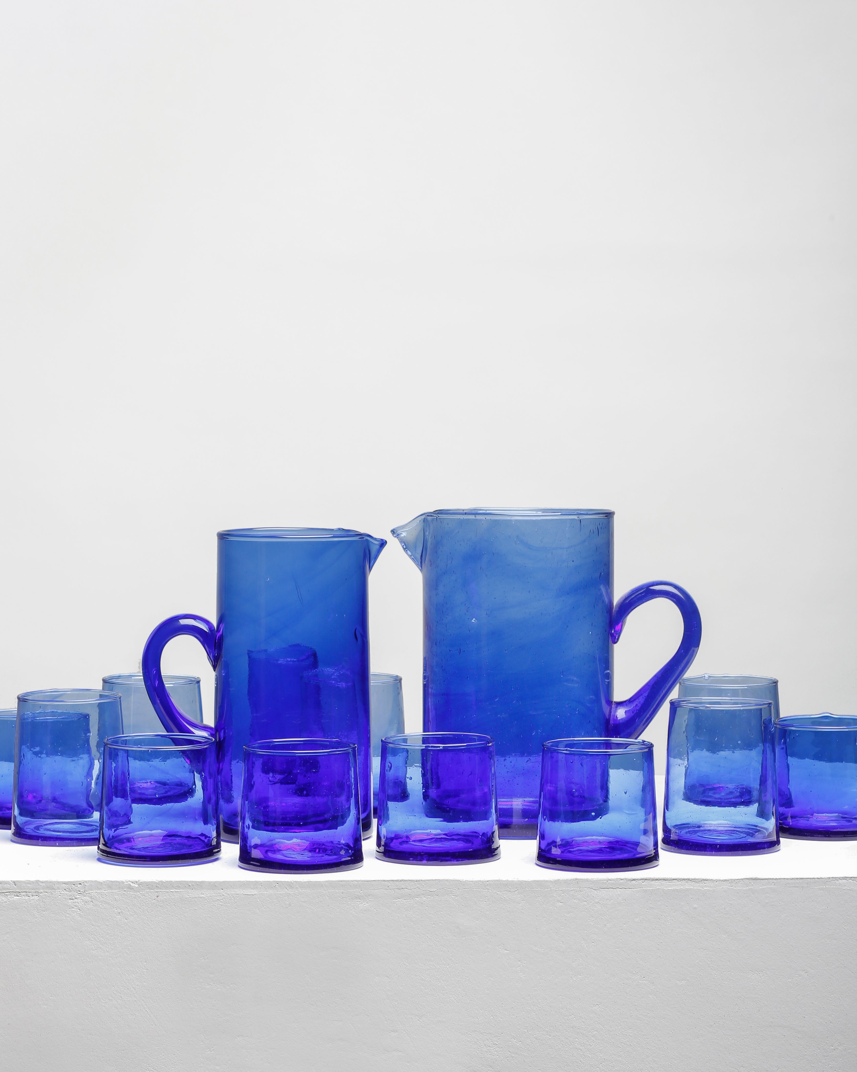 H20 Glass Carafe Ø1.8 L, Blue