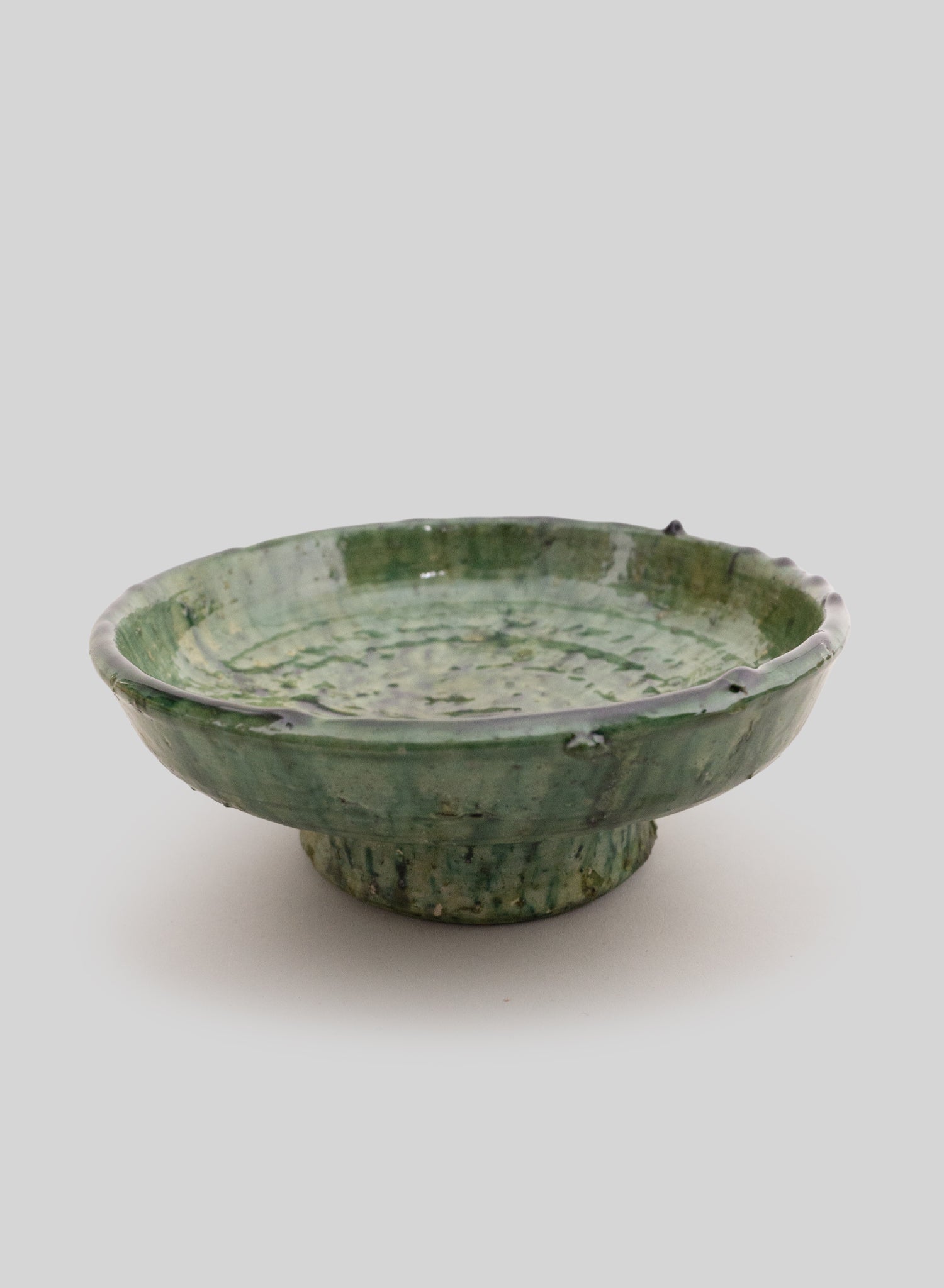 Tamegroute Serving Bowl, Green