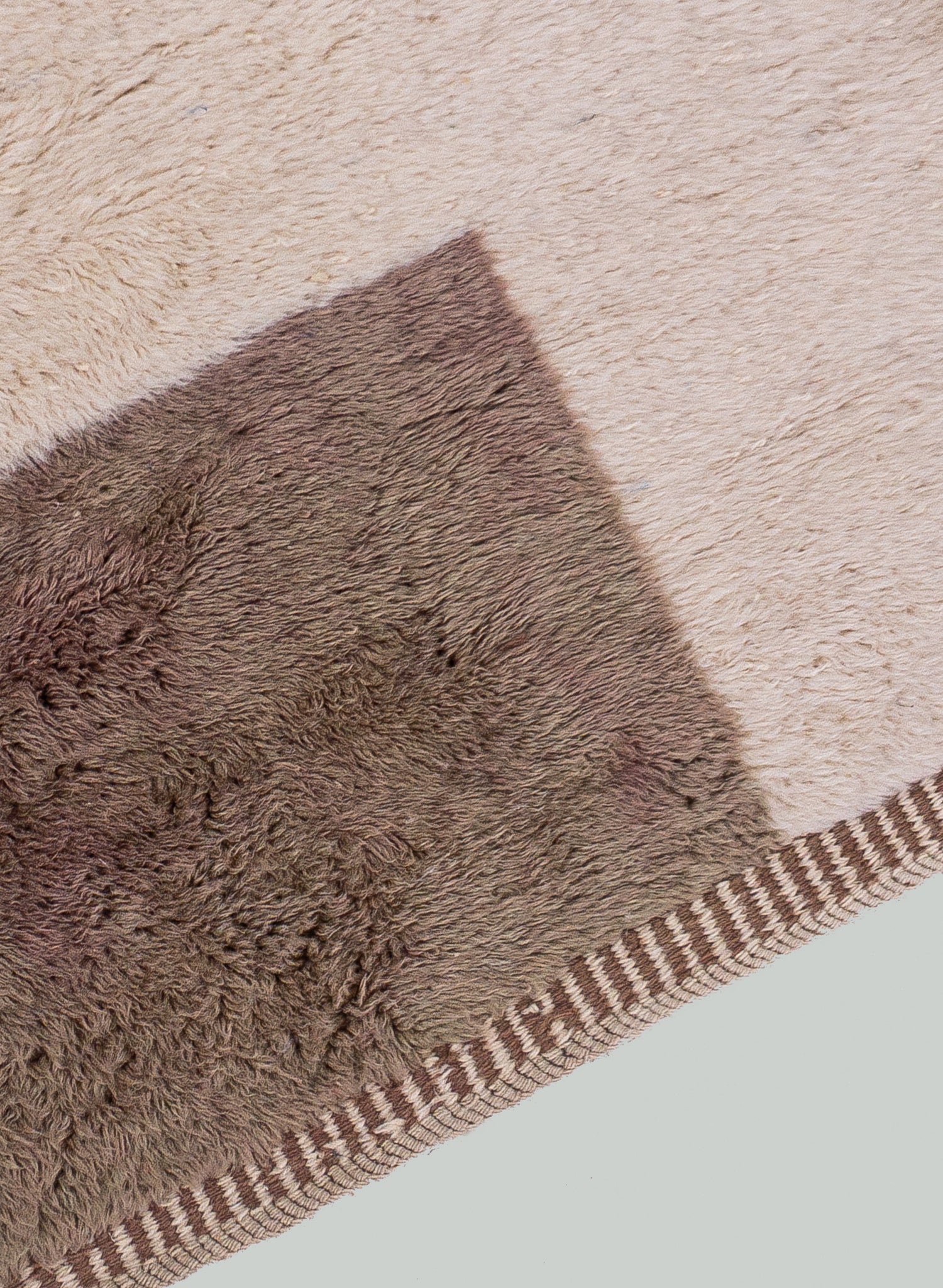 Tazwit Wool Runner 300x90 cm, Natural wool-Marsh