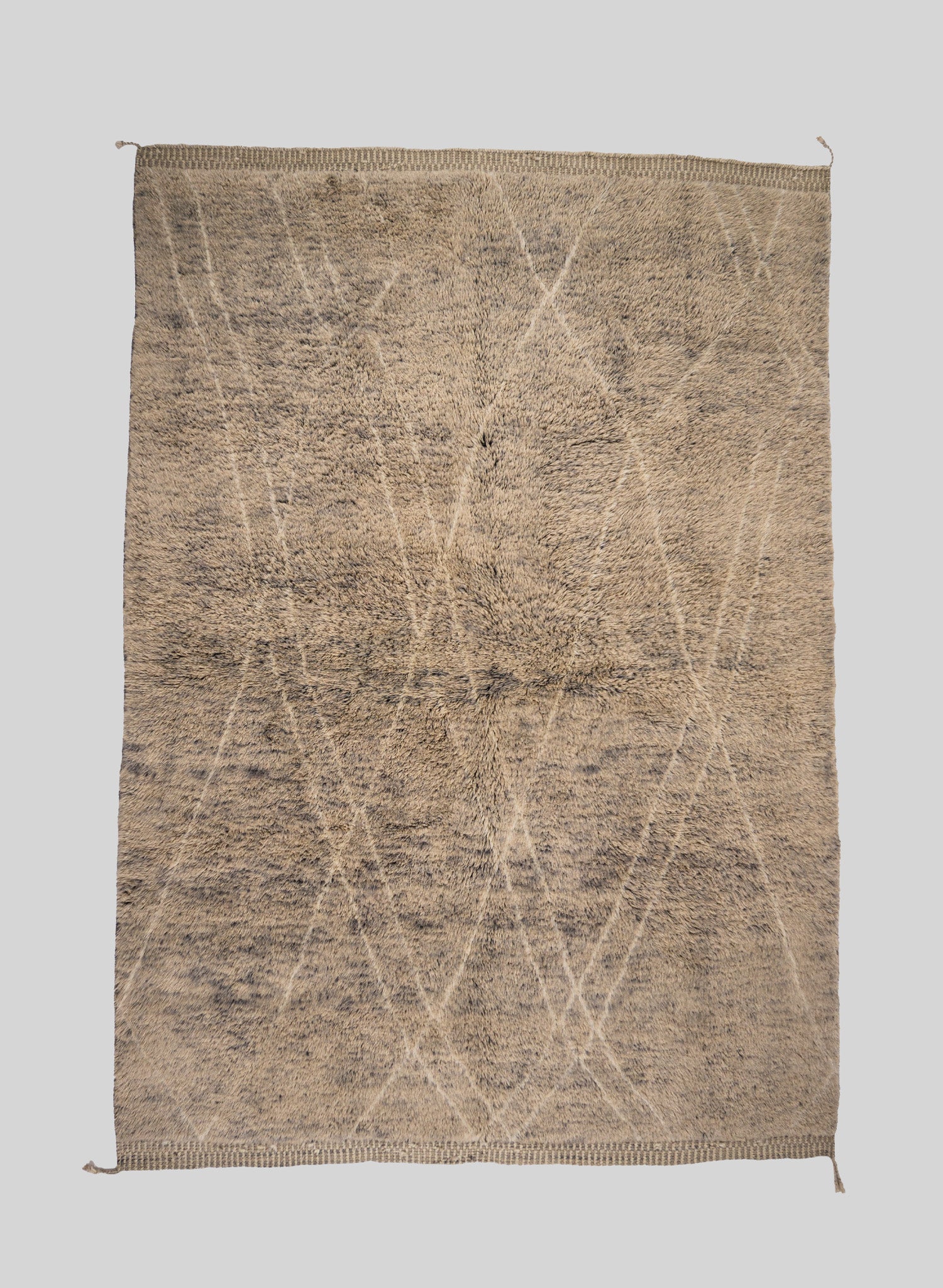 Slate Wool Rug 220x320 cm, Graded grey