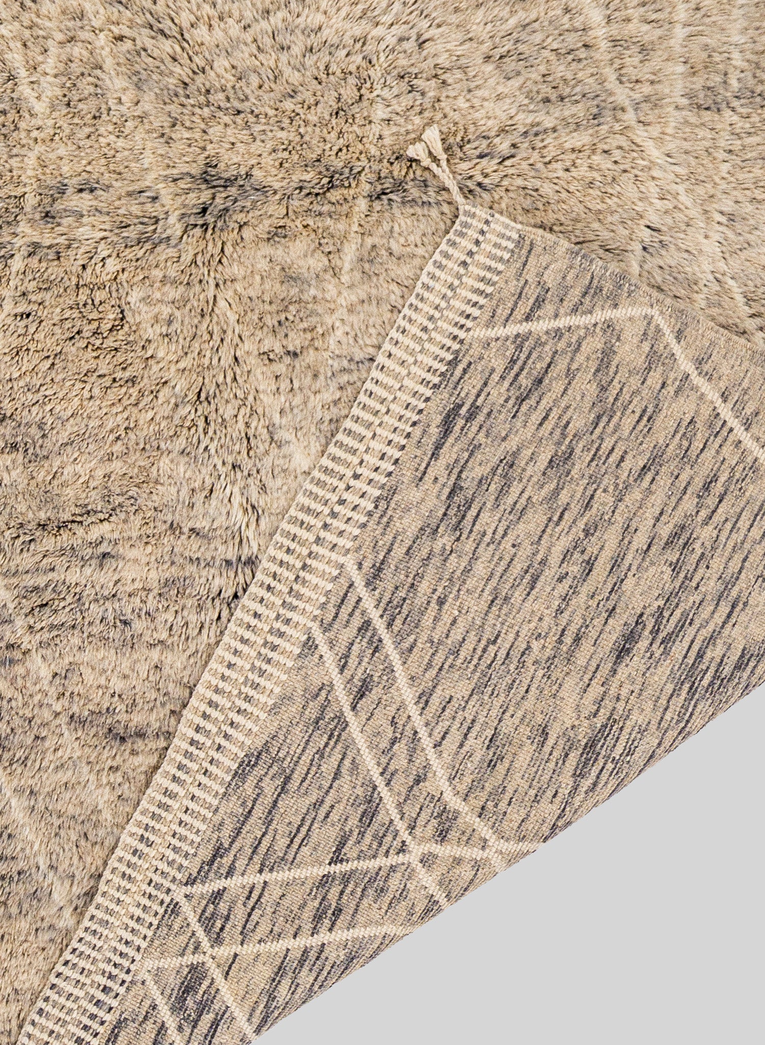 Slate Wool Rug 220x320 cm, Graded grey