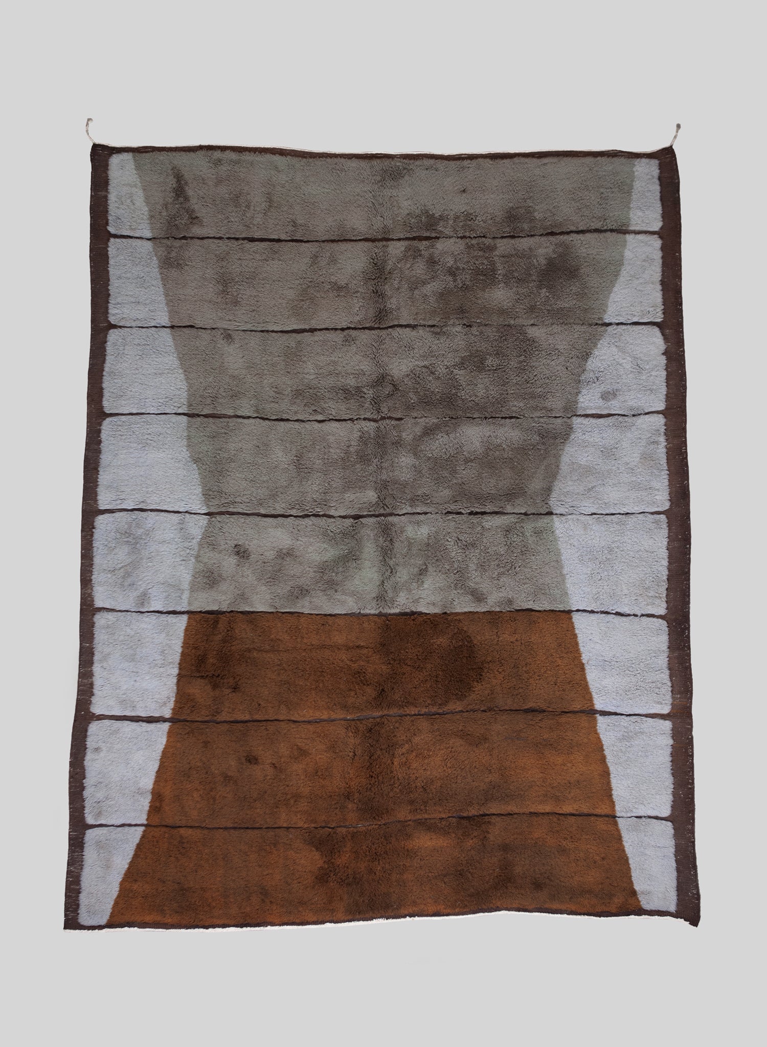 Canyon Wool Rug 320x420 cm, Marsh-Brown-Light grey