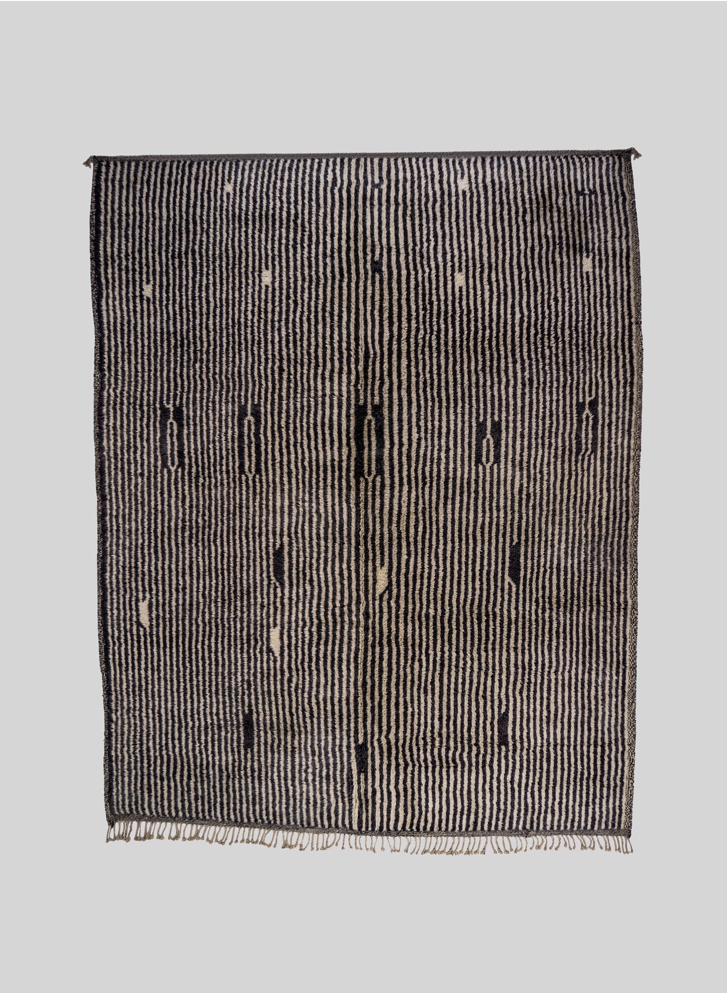 Midnight Wool Rug 300x400 cm, Natural wool-Midnight black