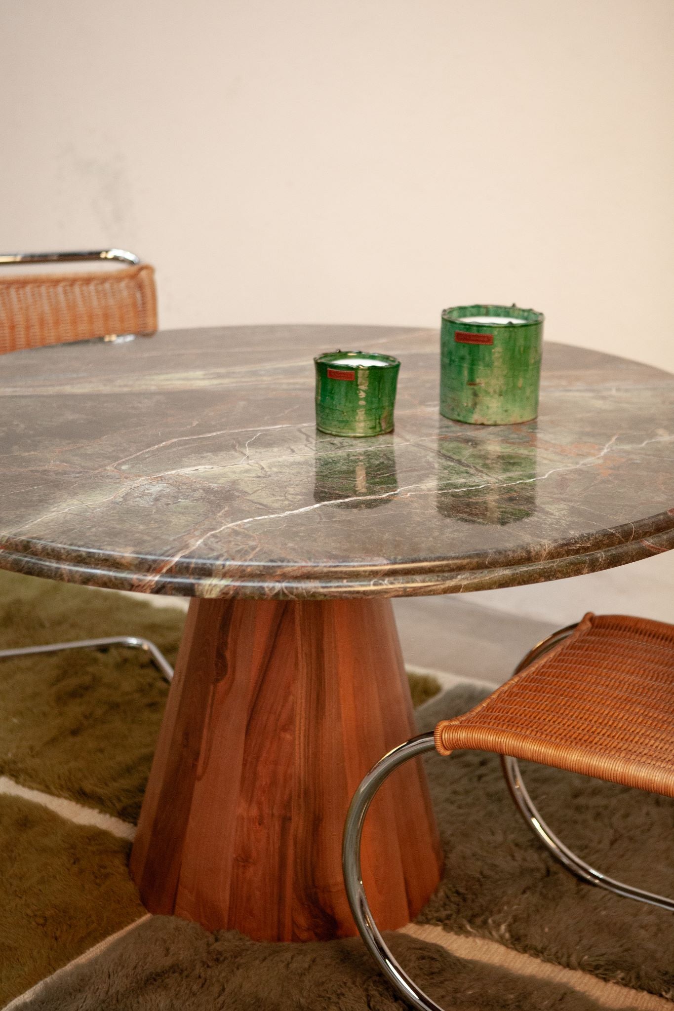 Oasis Wool Rug 180x280 cm, Sage green-Olive leaf