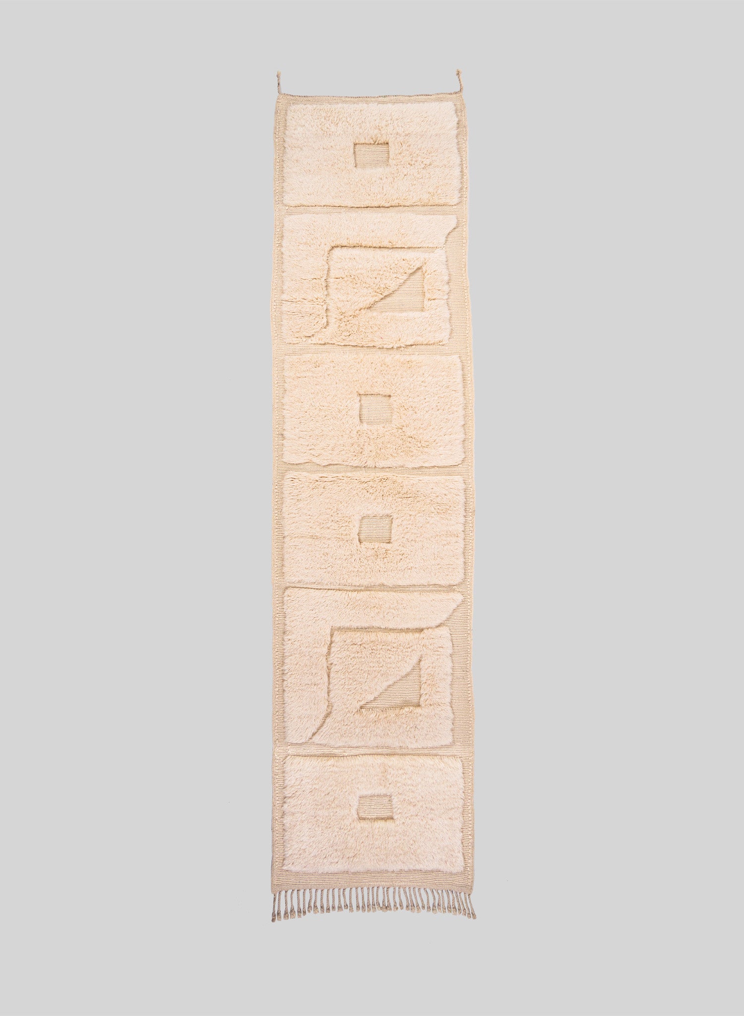 Asif Wool Runner 335x75 cm, Natural wool