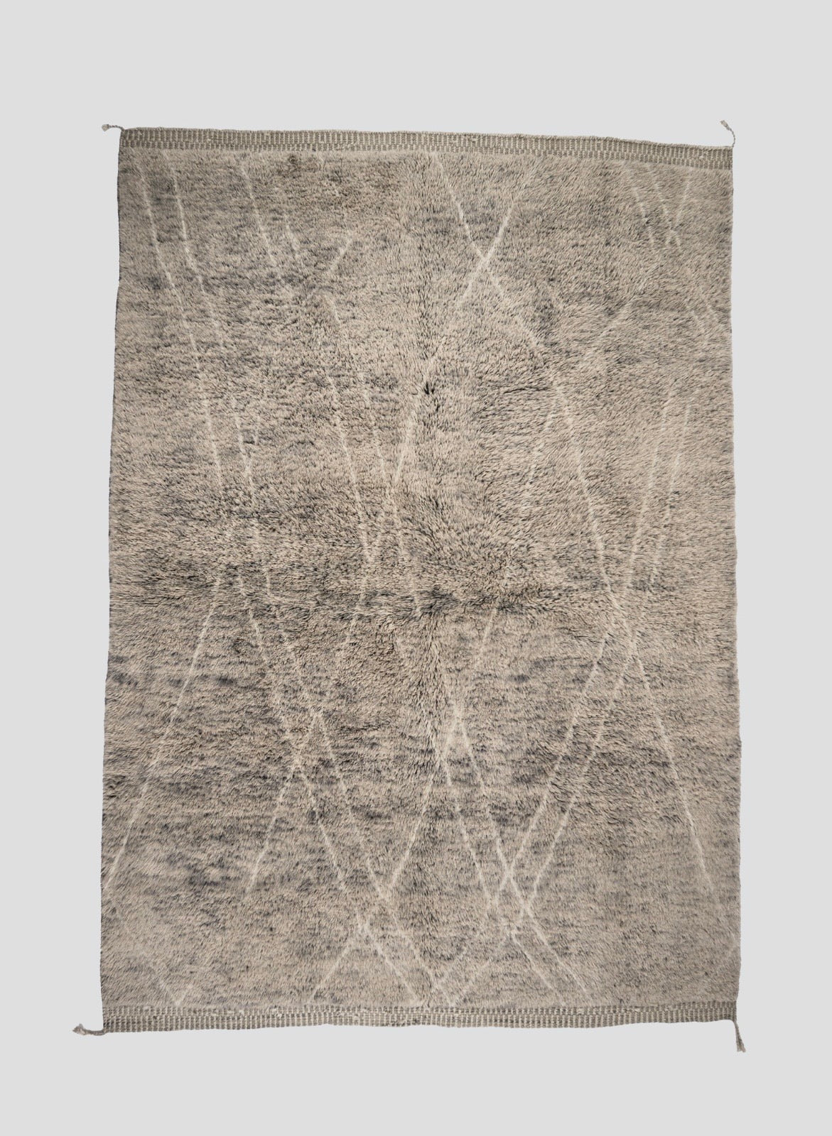 Slate Wool Rug 220x320 cm, Graded grey