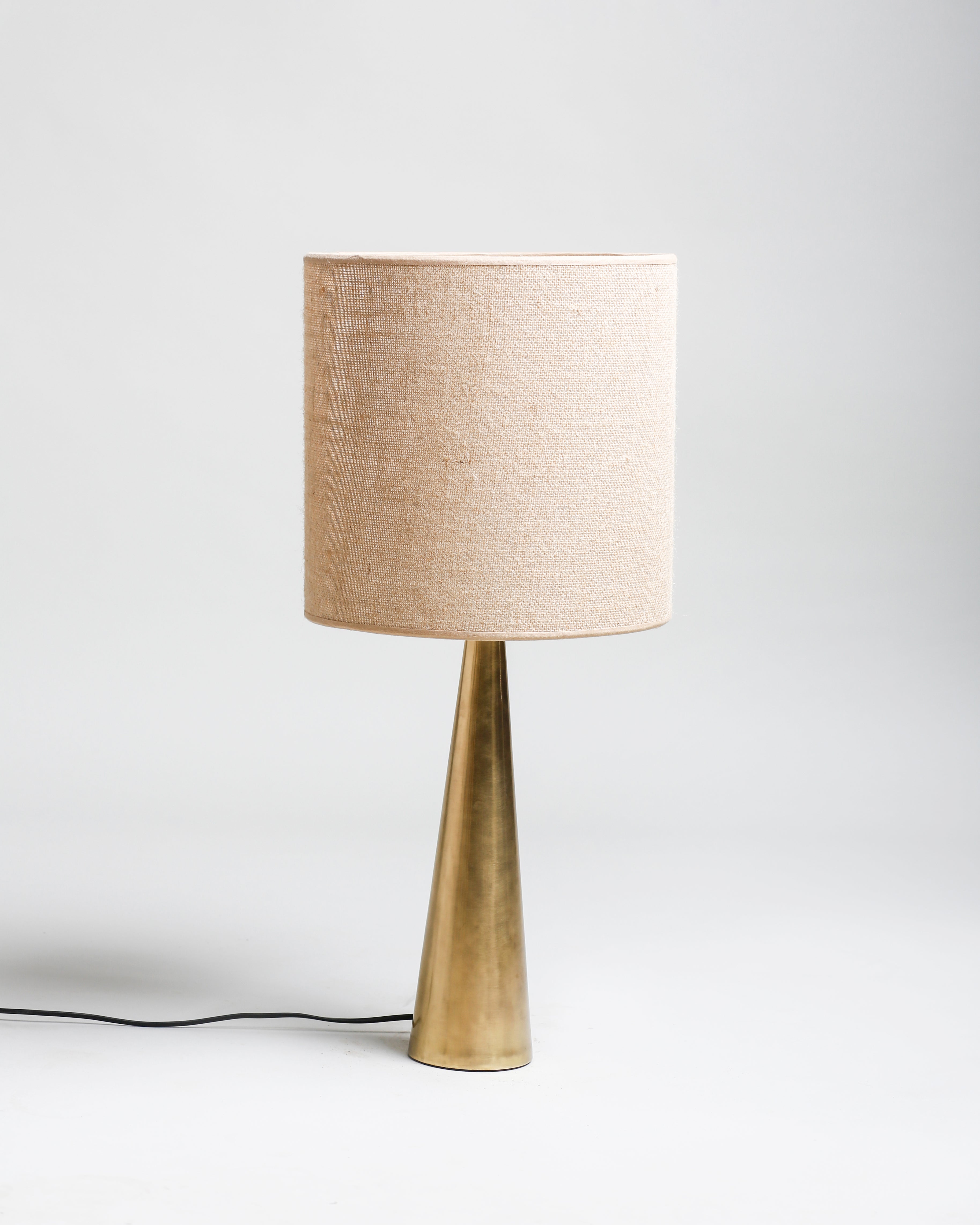 TL 11 Table Lamp, Brass - Jute