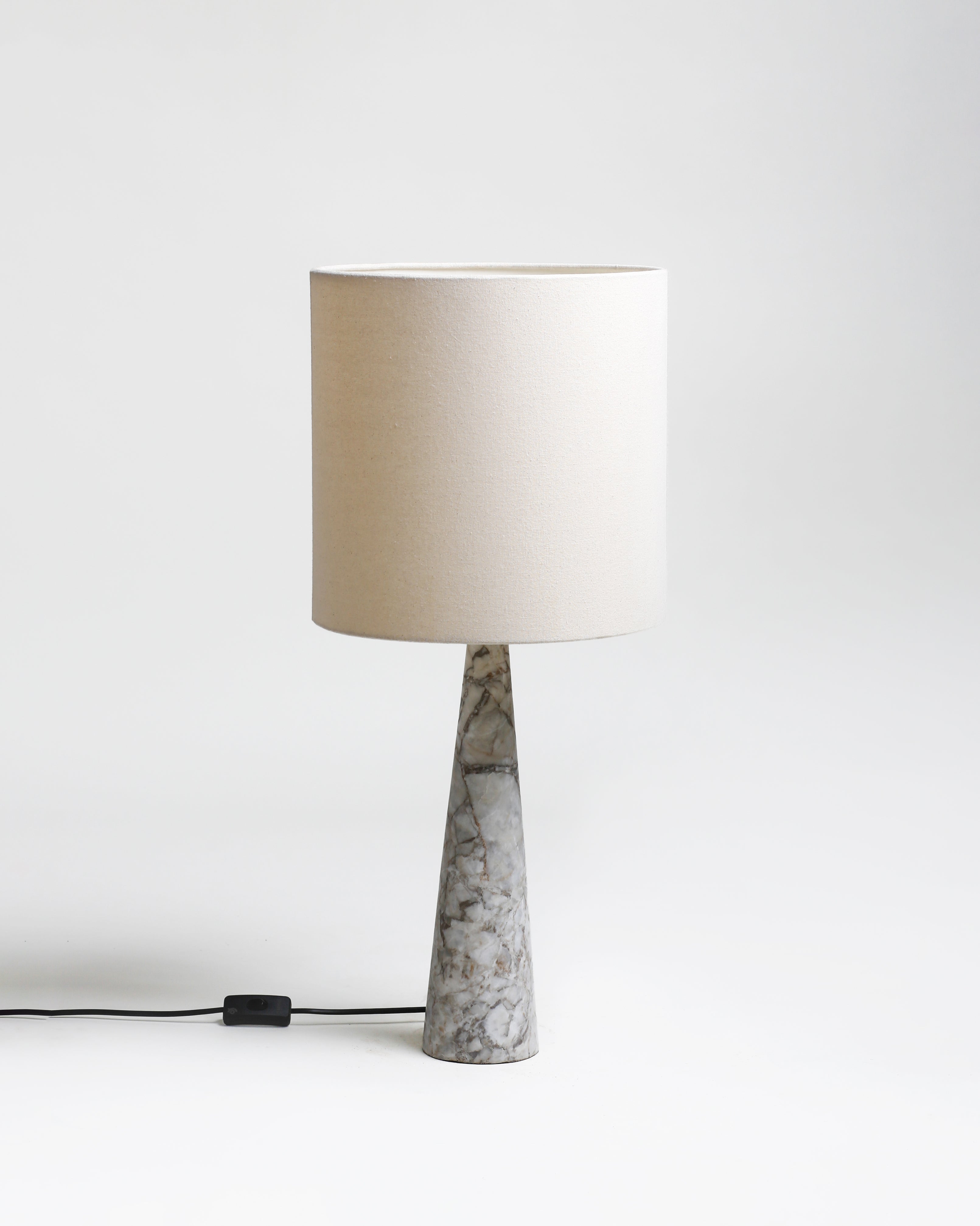 TL 11 Table Lamp, Grey Zayane marble - White