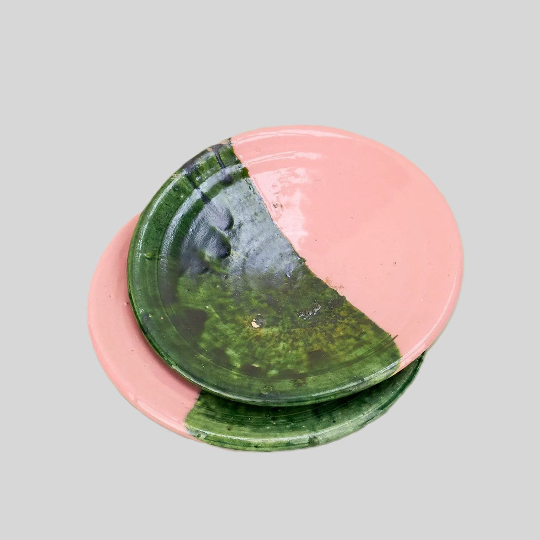 Tamegroute Dining Plate, Pink-Green