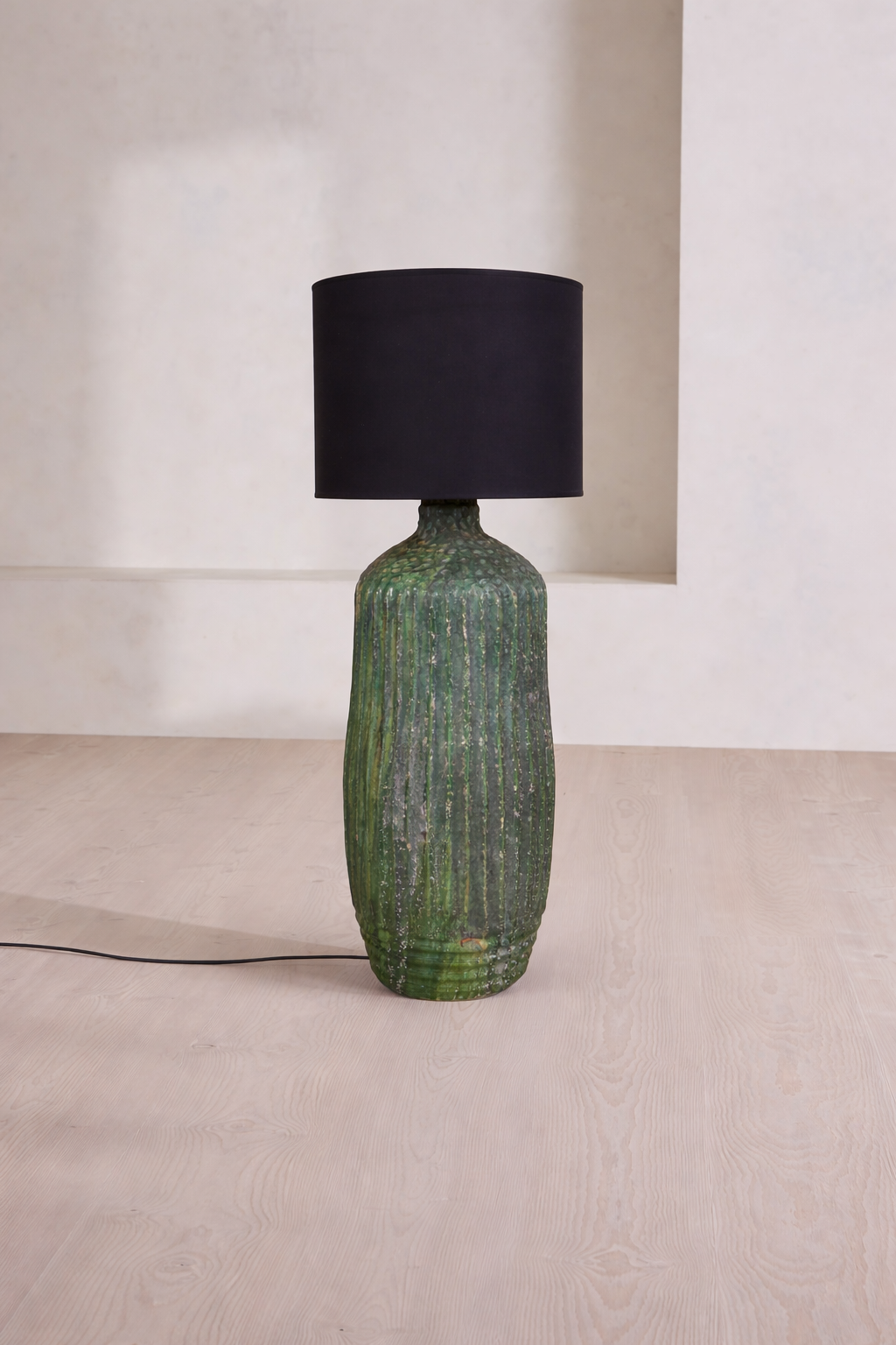Tamegroute Floor Lamp H120 cm, Green - Black