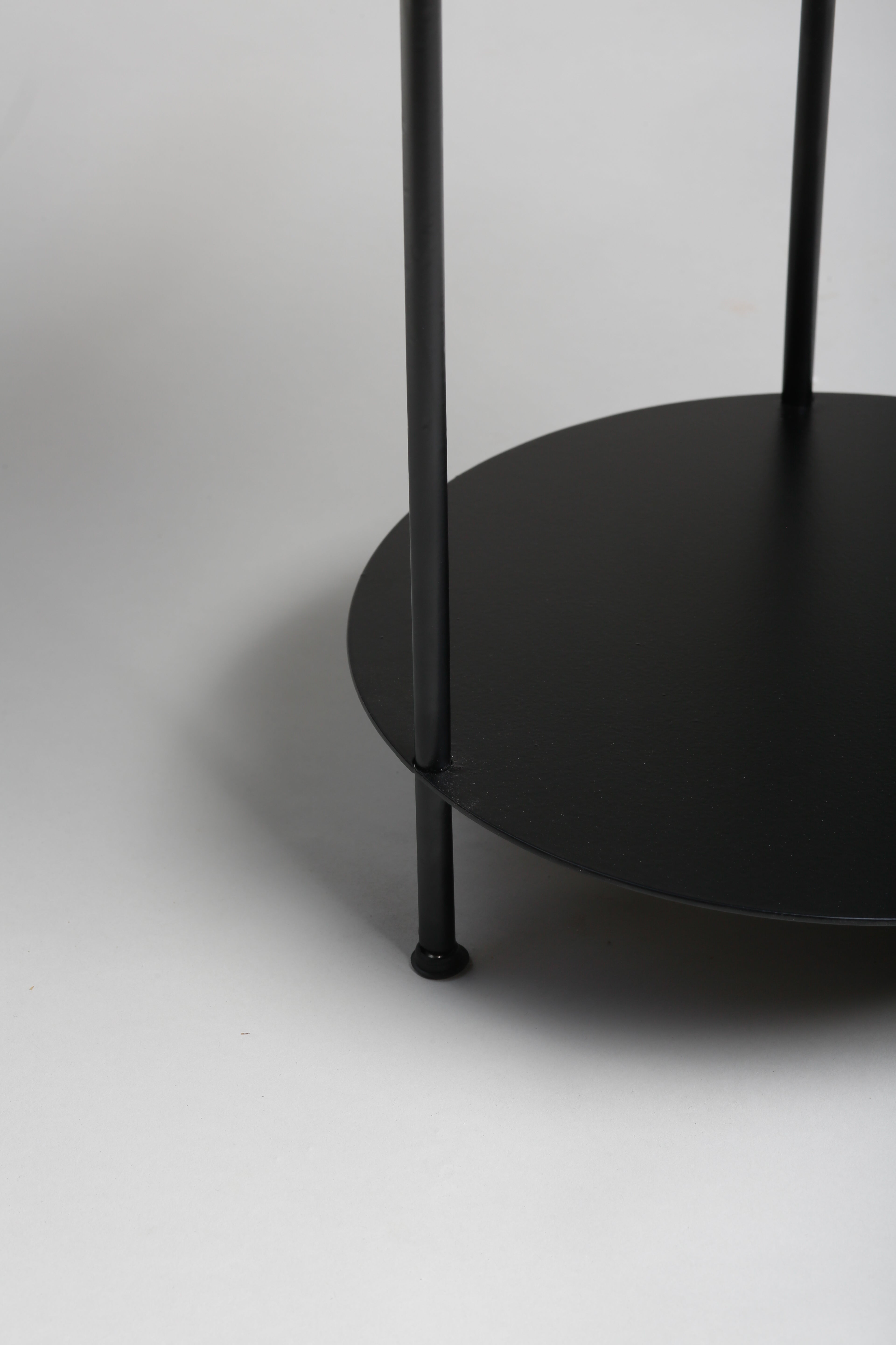 Ligna Disc Origami Side Table, Blue-White