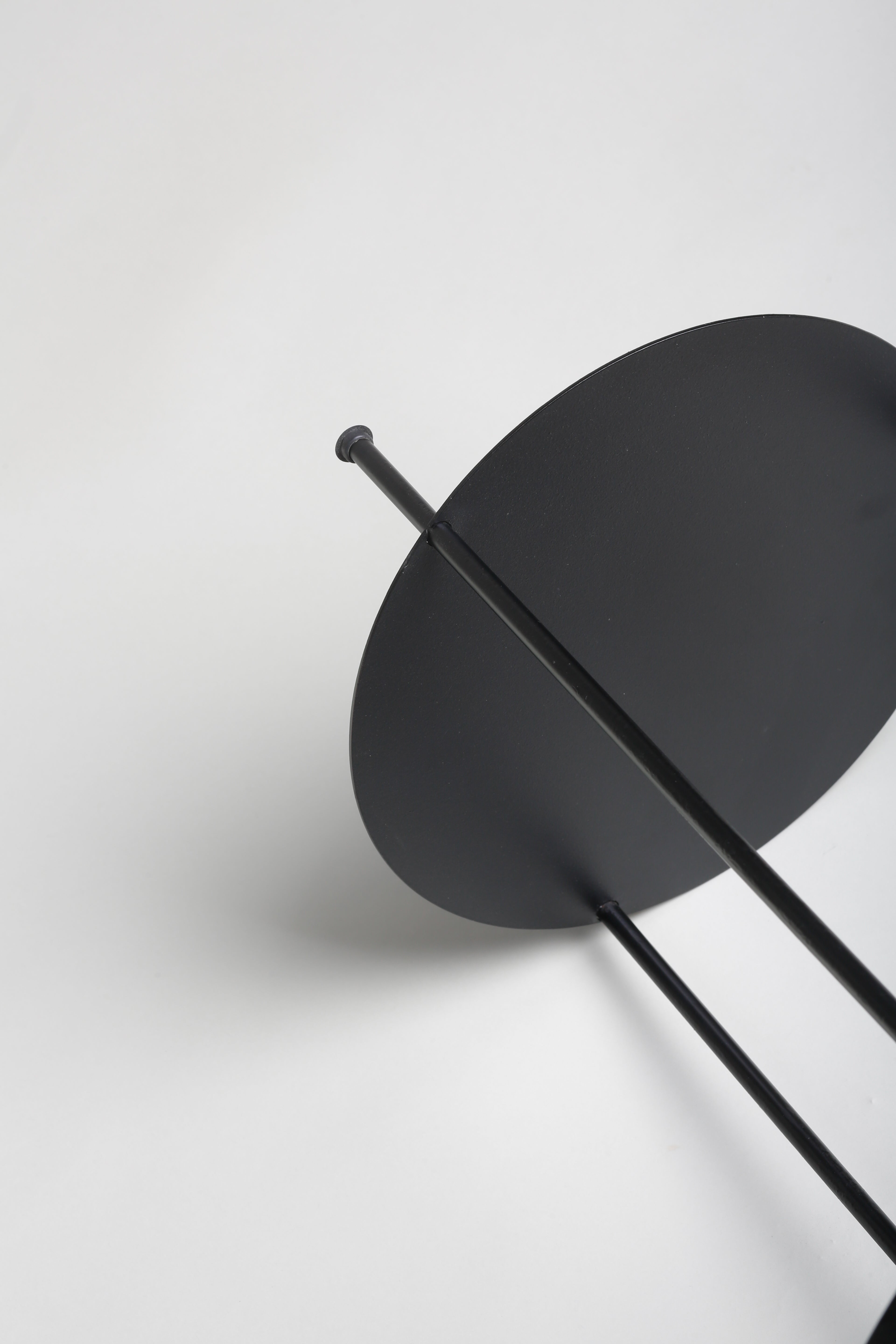 Ligna Disc Origami Side Table, Pine Green-White