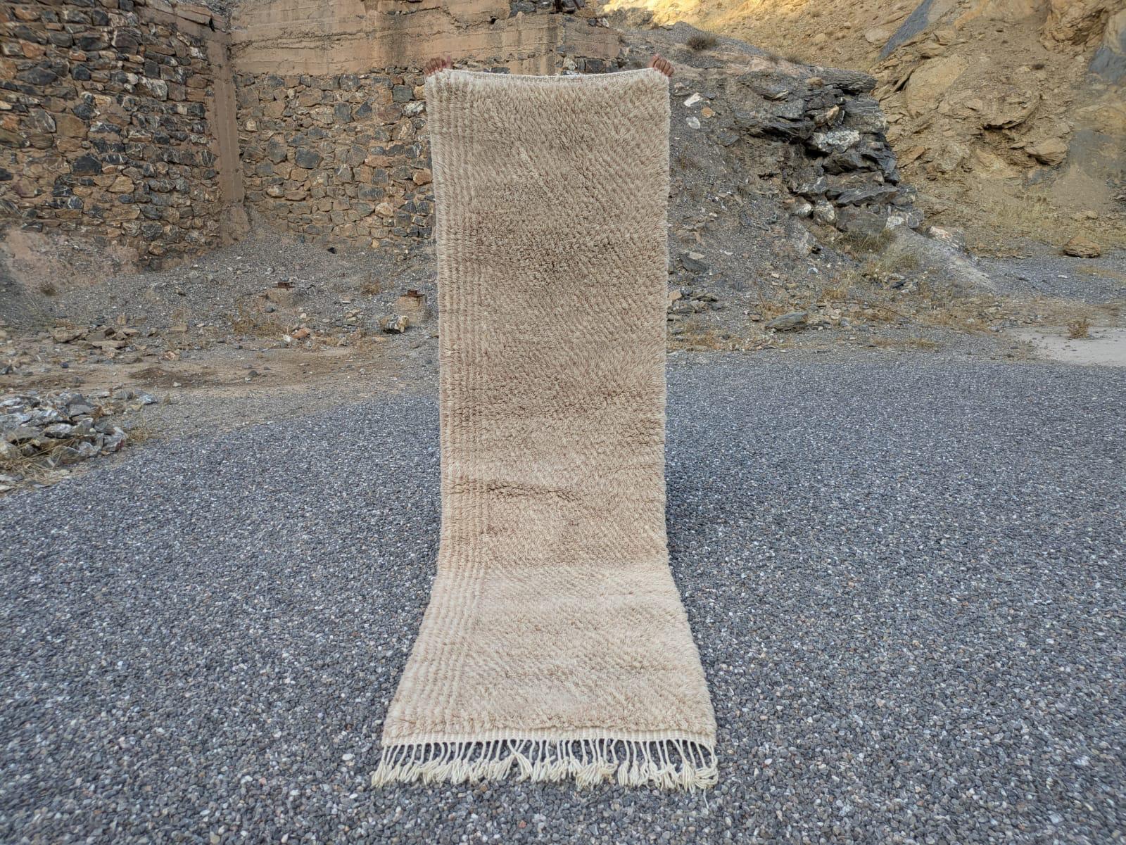 Linen Wool Runner 300x90 cm, Natural wool-Linen