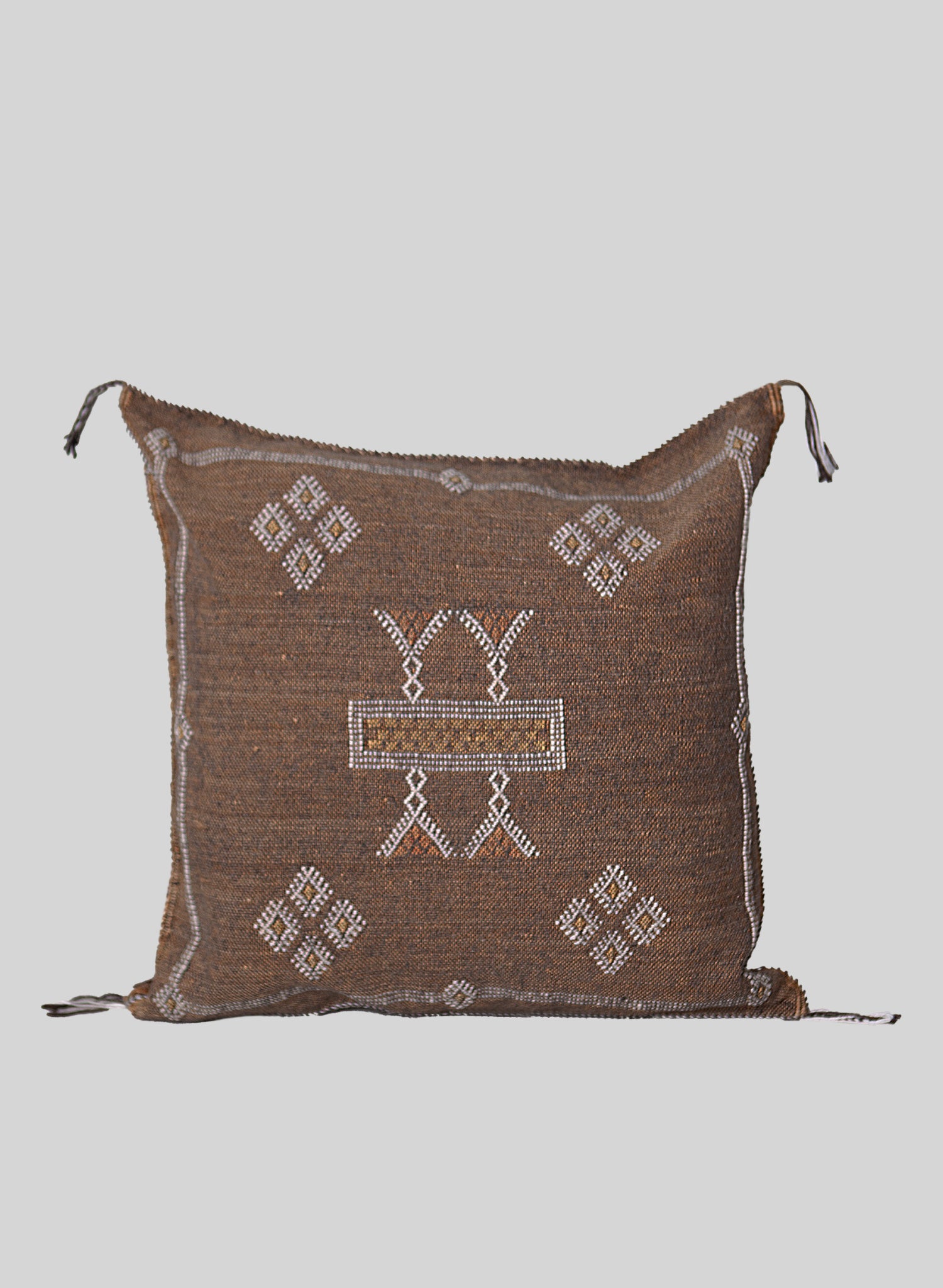 Kasbah Sabra Cushion 55x55 cm, Brown