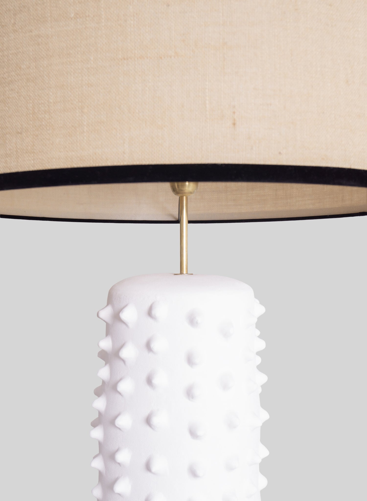 Cactus Floor Lamp, White Terracotta - Ecru