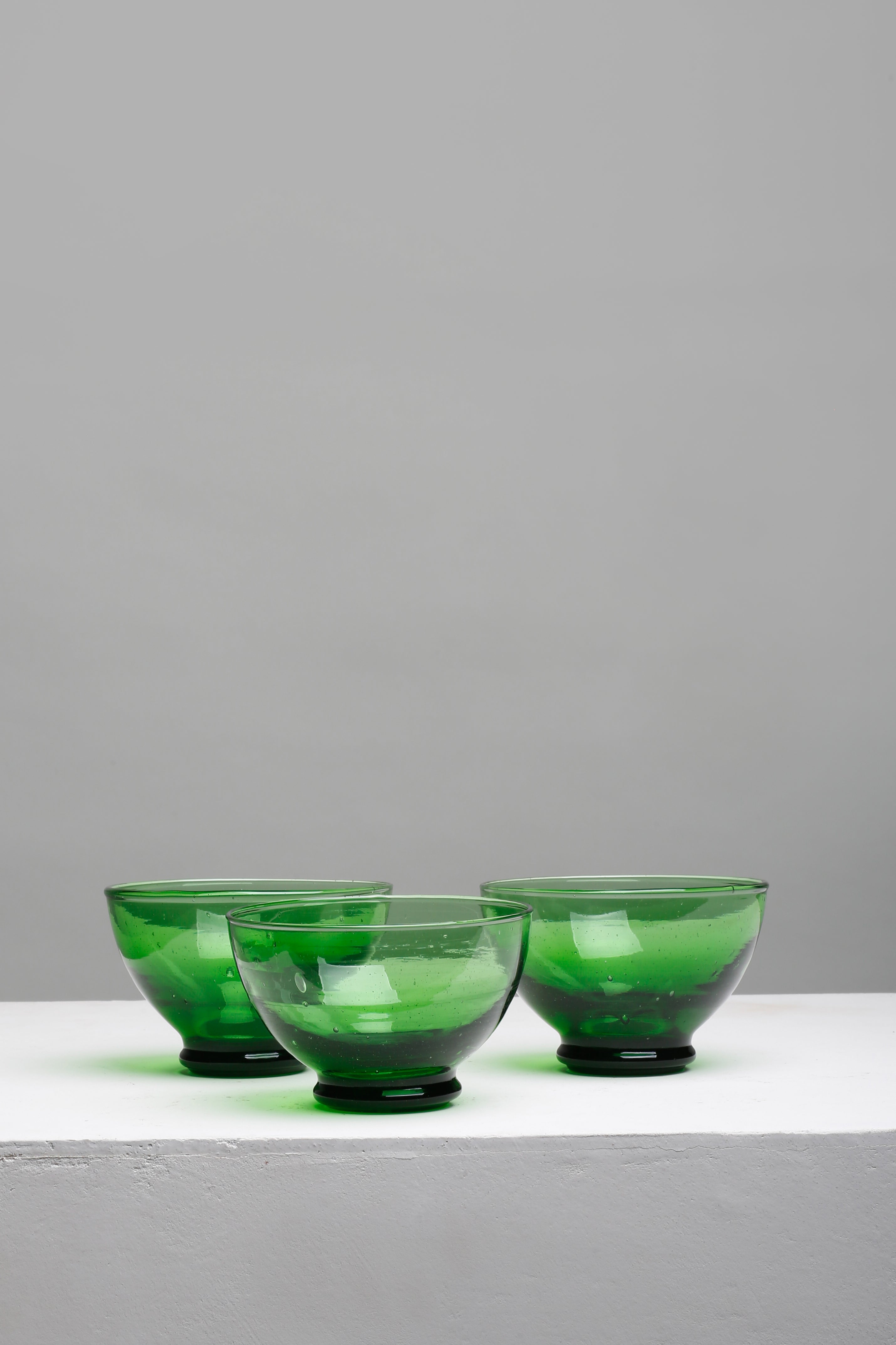 Glass Dessert Bowl Ø32 cl, Green