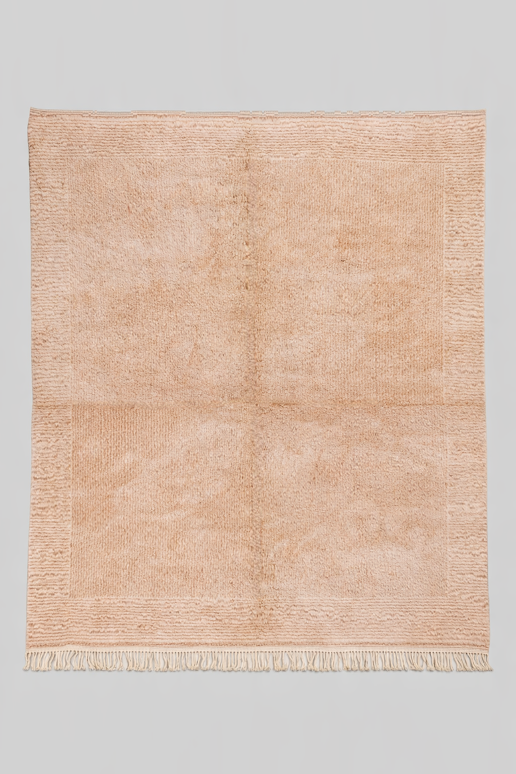 Blush Wool Rug 350x450 cm, Natural wool-Dusty rose
