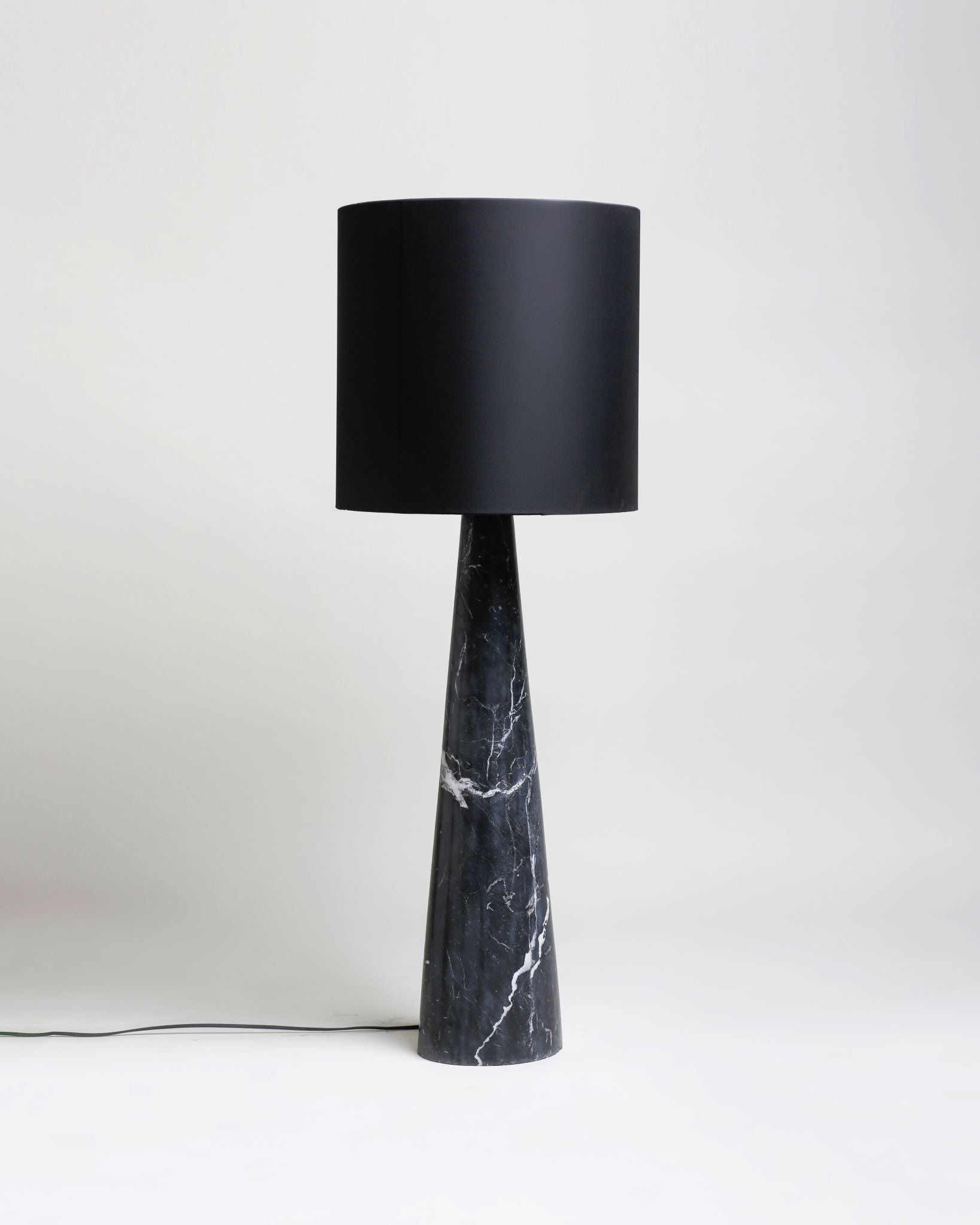 FL 11 Floor Lamp, Black Khenifra Marble - Black