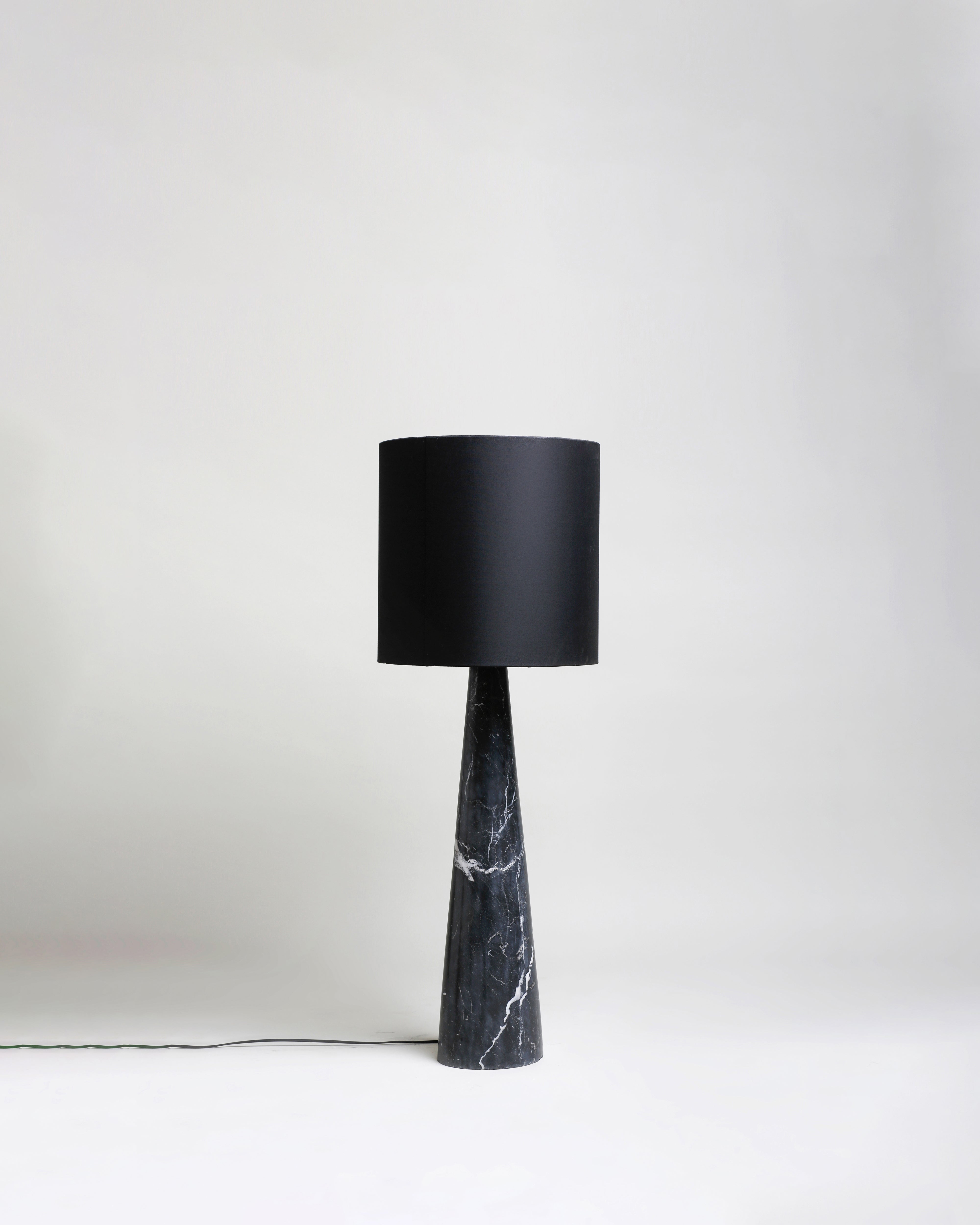 FL11 Floor Lamp, Black Khenifra marble - Black
