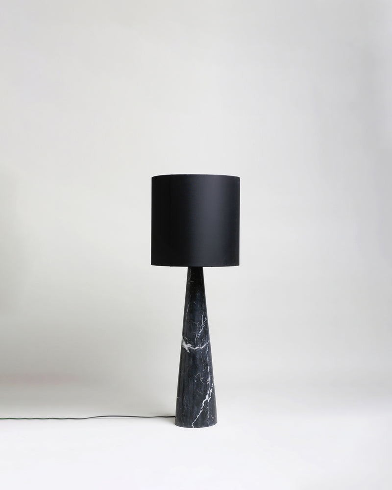 FL11 Floor Lamp, Black Khenifra marble - Black