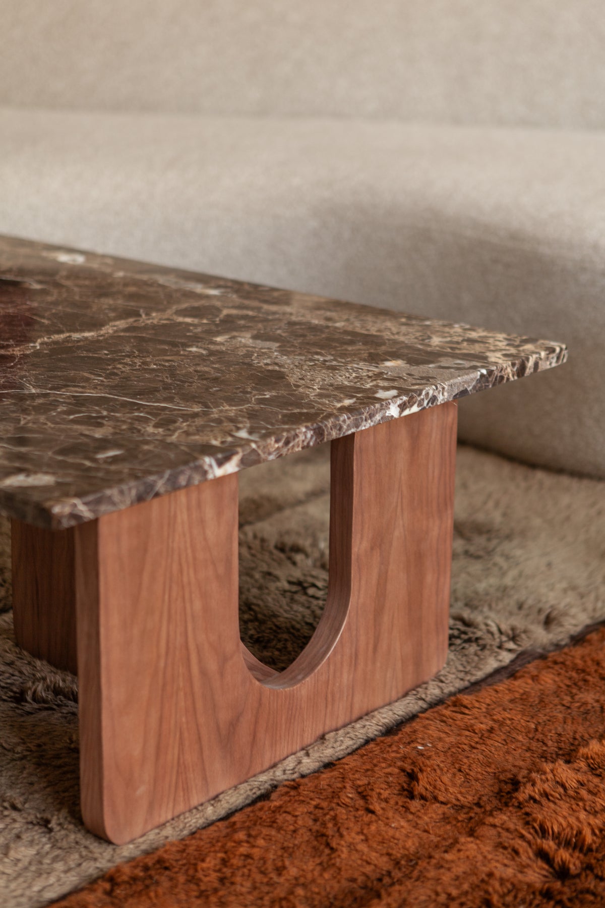 Siwa Coffee Table, Marble – Solid wood