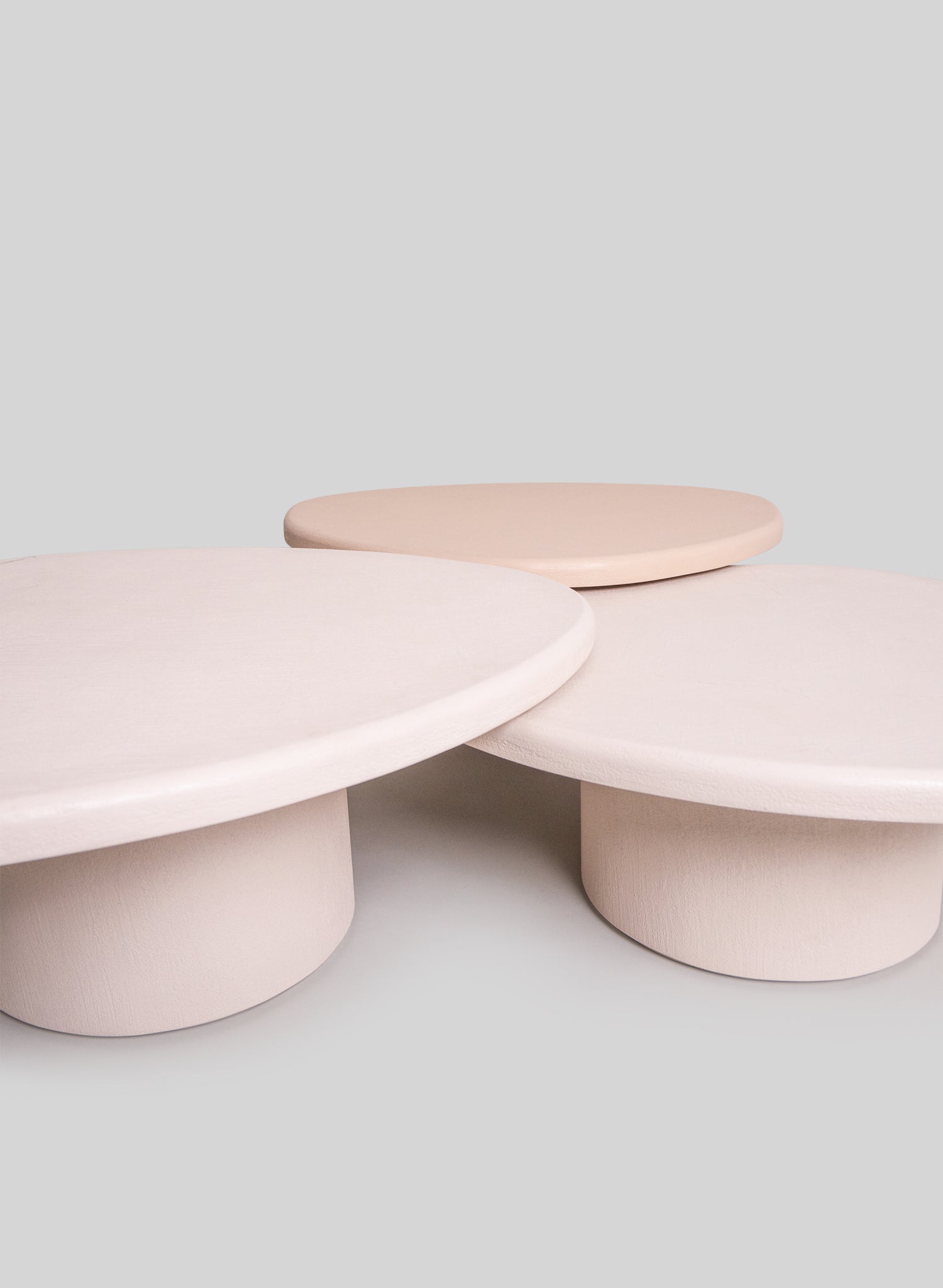 Duo Dera Coffee Table, Terracotta stone effect finish