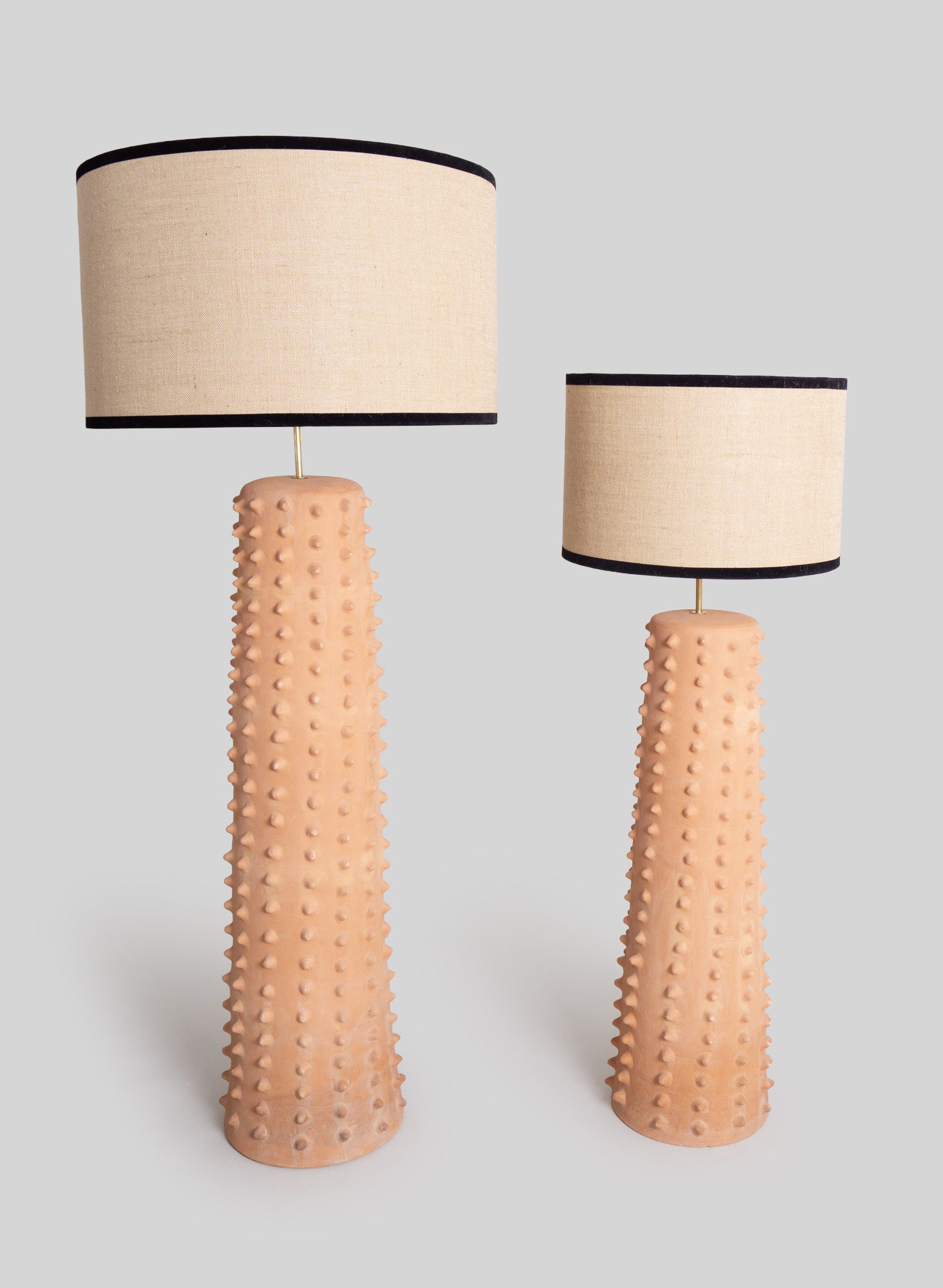 Cactus Floor Lamp, Natural Terracotta - Ecru
