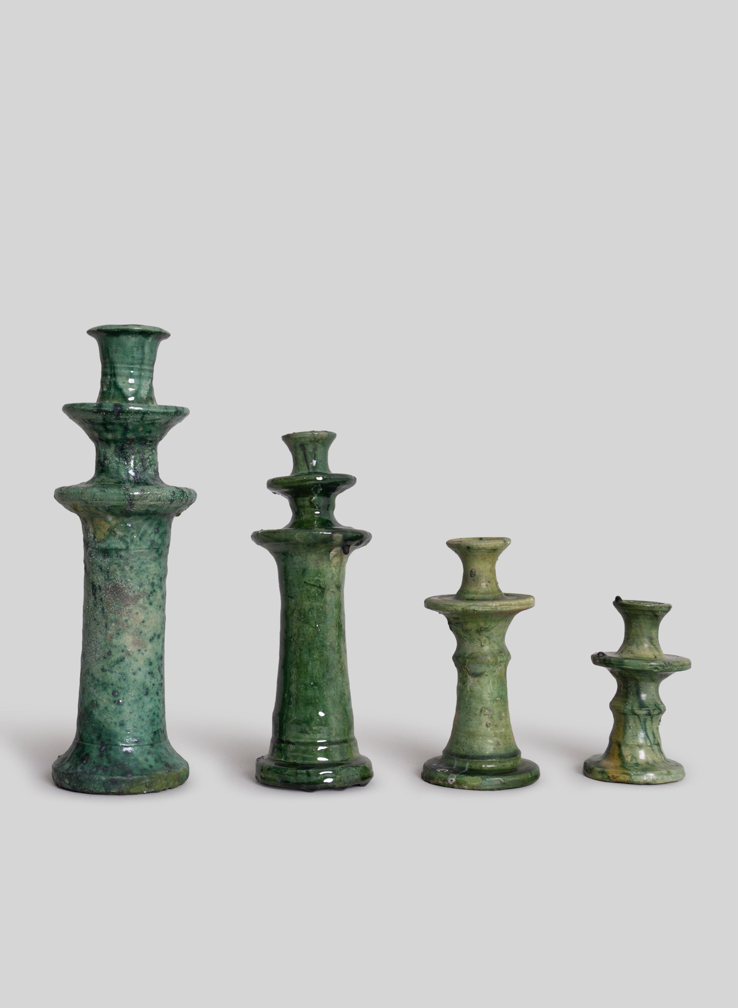 Classic Tamegroute Candle Holder, Green