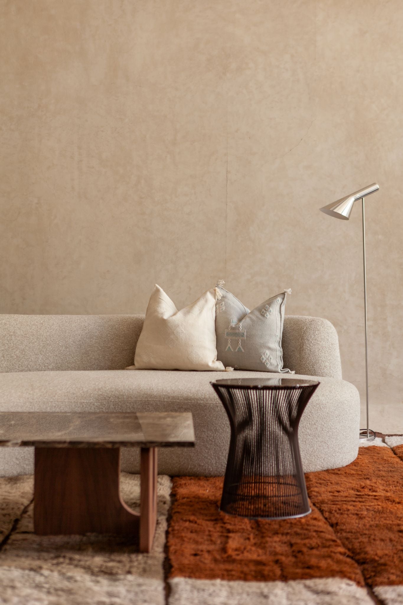 Canyon Wool Rug 320x420 cm, Marsh-Brown-Light grey