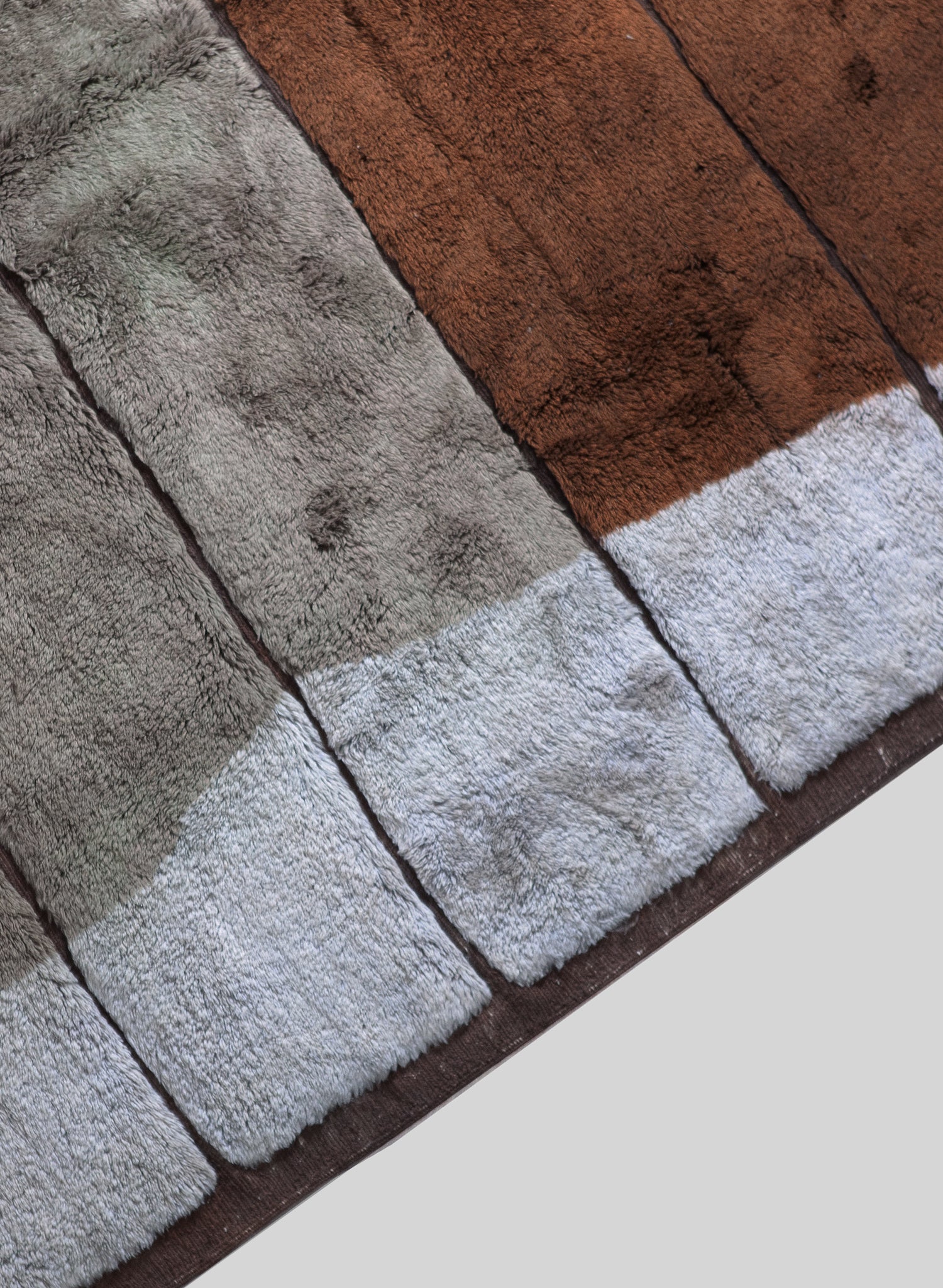 Canyon Wool Rug 320x420 cm, Marsh-Brown-Light grey