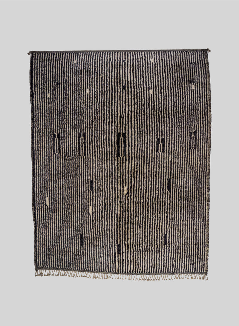 Midnight Wool Rug 300x400 cm, Natural wool-Midnight black
