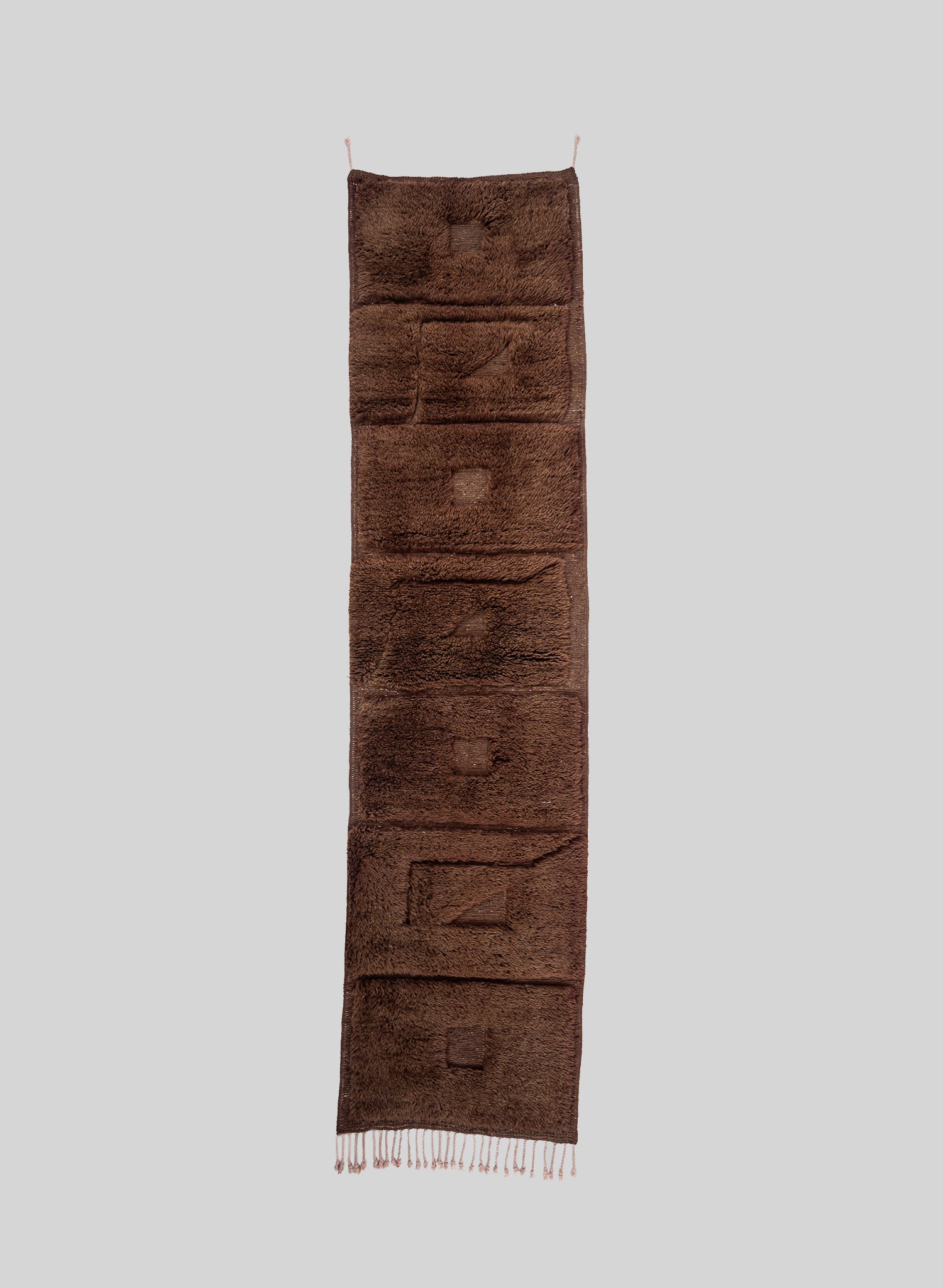 Akal Wool Runner 335x75 cm, Chocolate brown