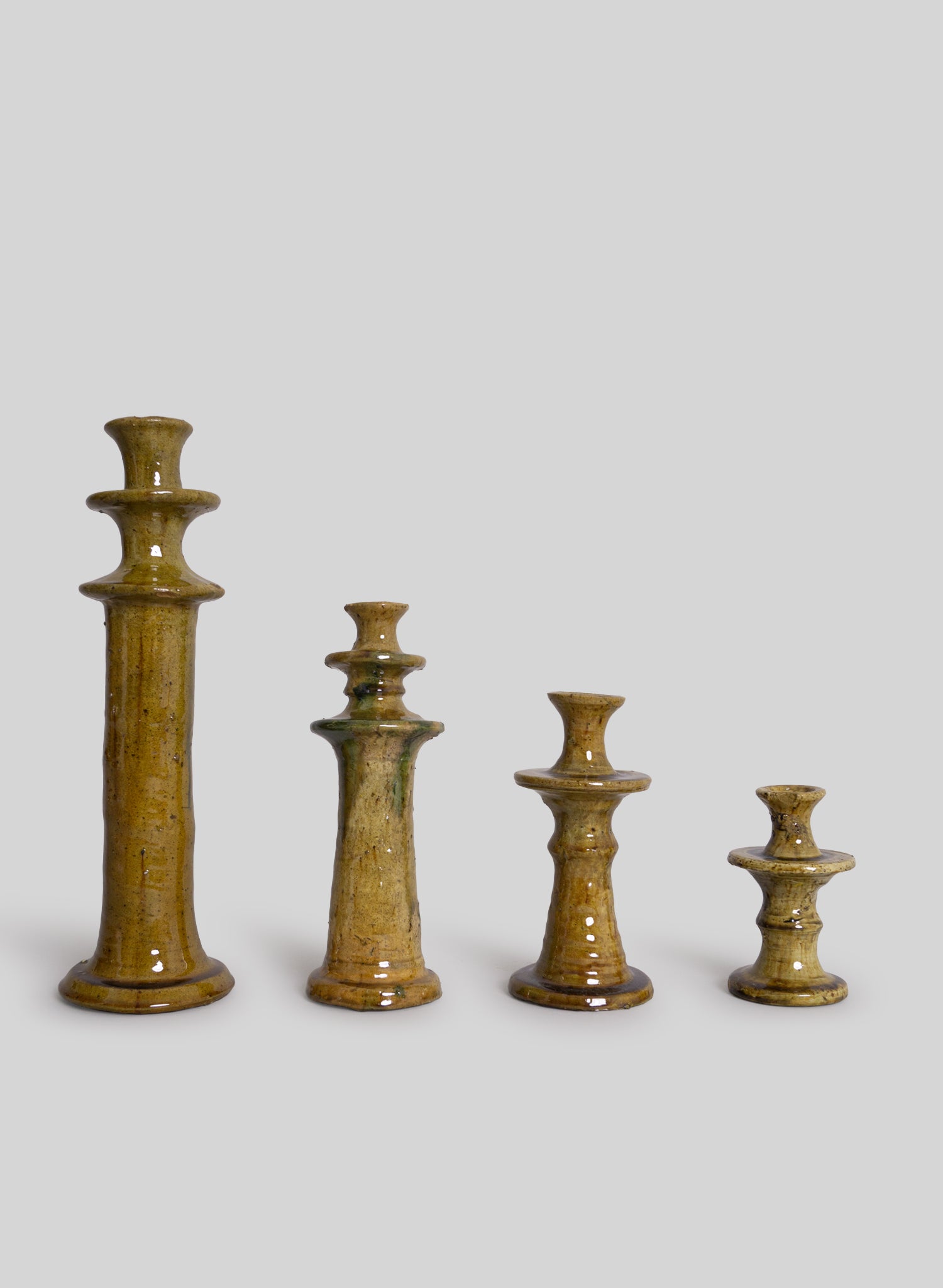 Classic Tamegroute Candle Holder, Olive