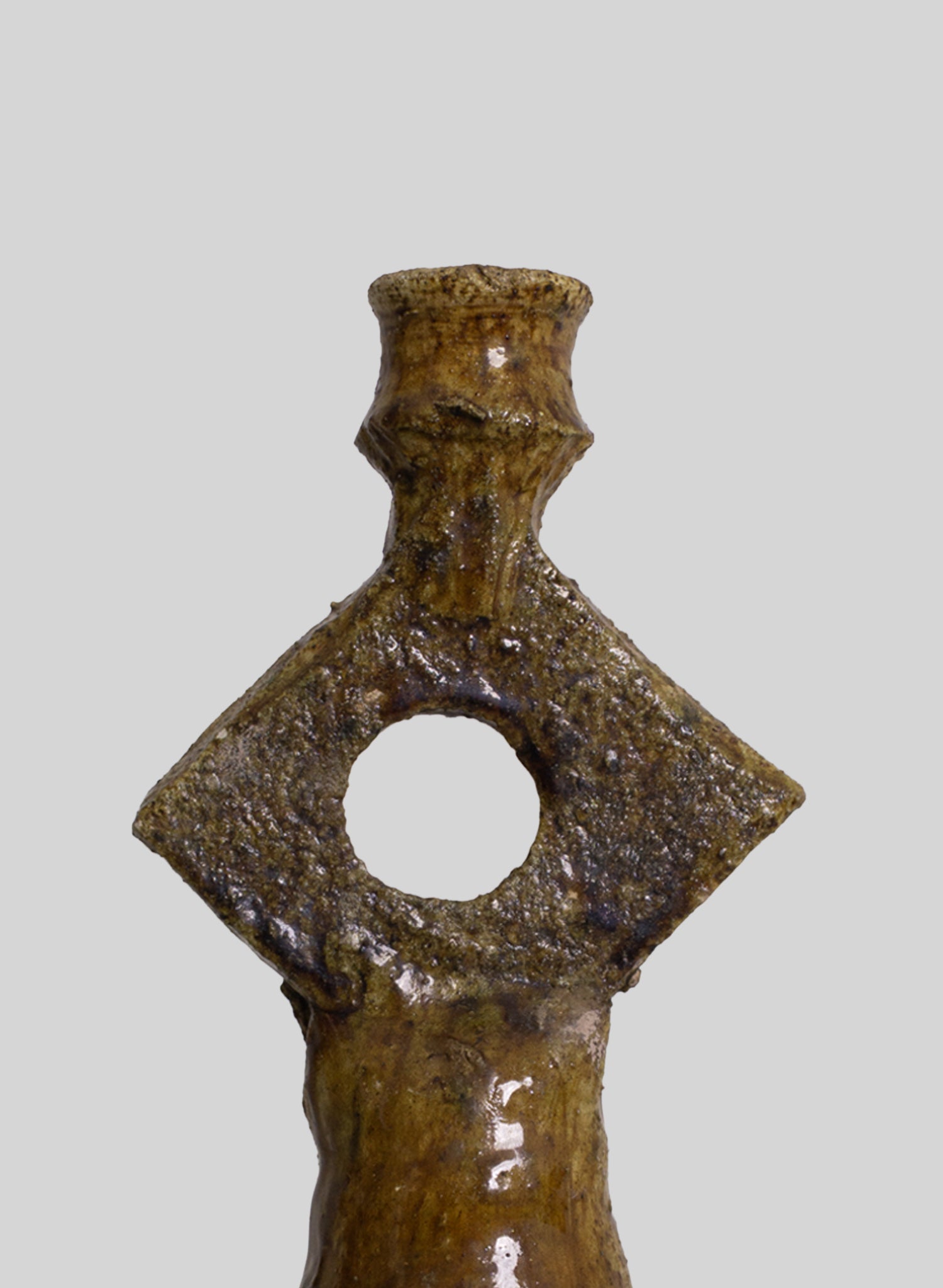 Tamegroute Touareg Candle Holder H26 cm, Olive