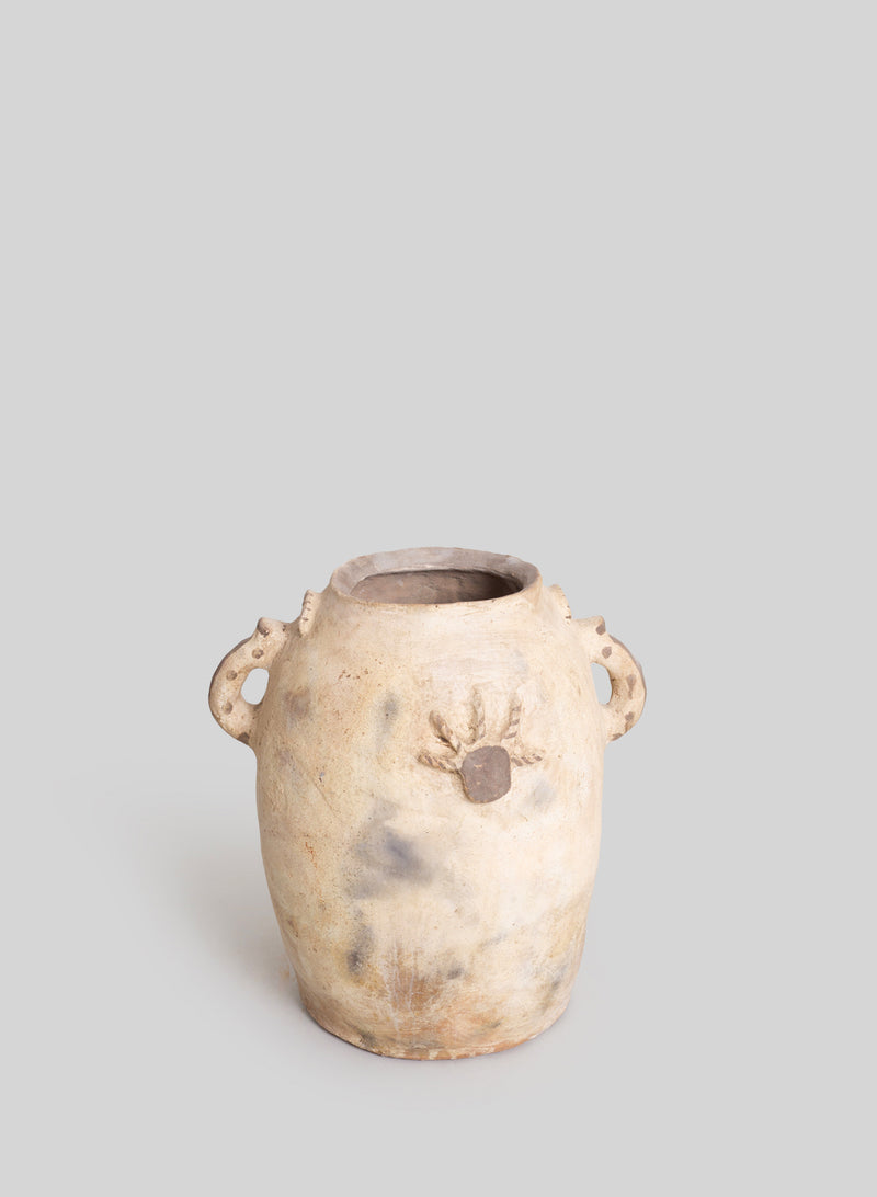 Sculptural Clay Vase H55 cm, Natural terracotta