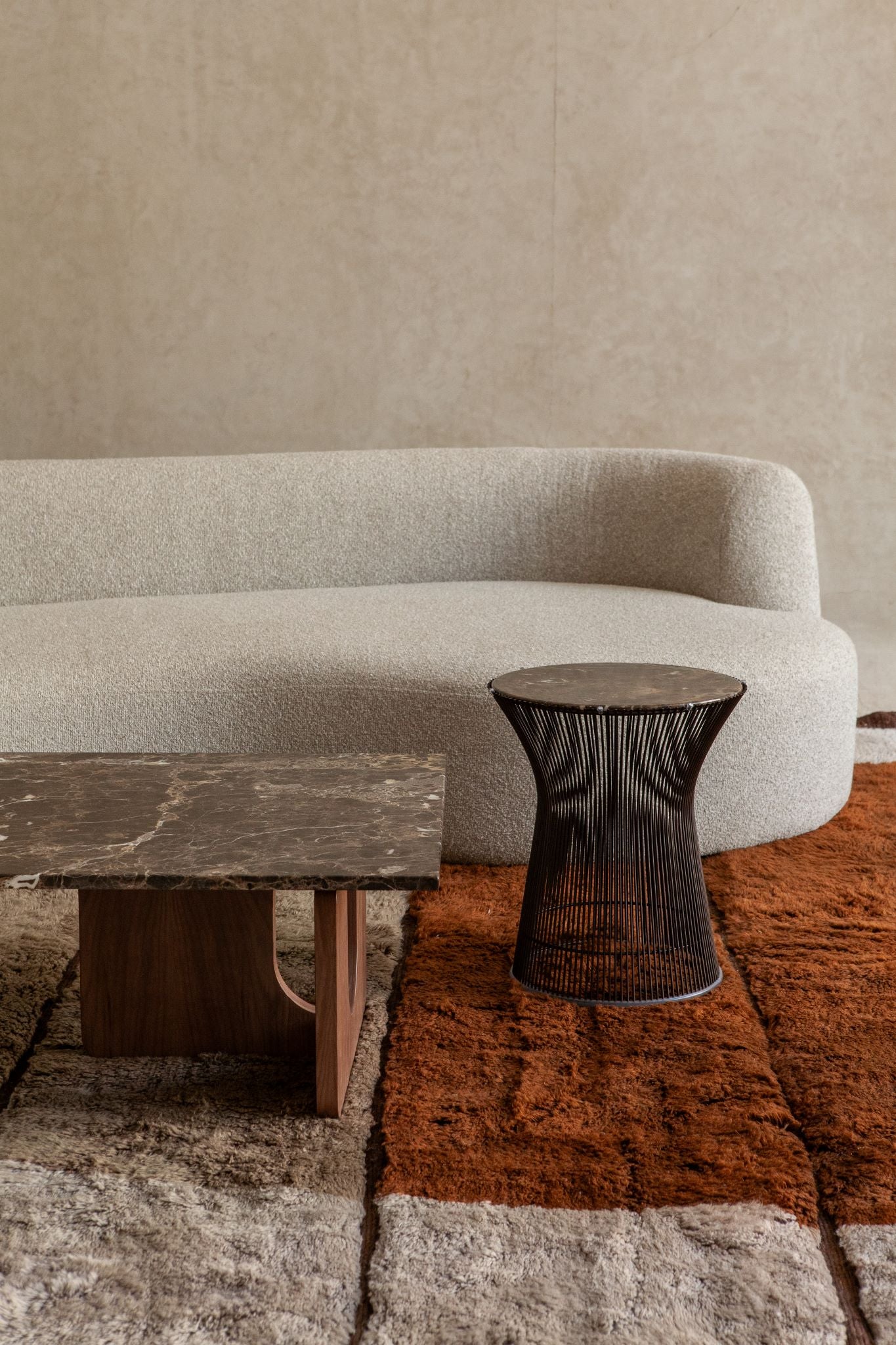 Siwa Coffee Table, Marble – Solid wood