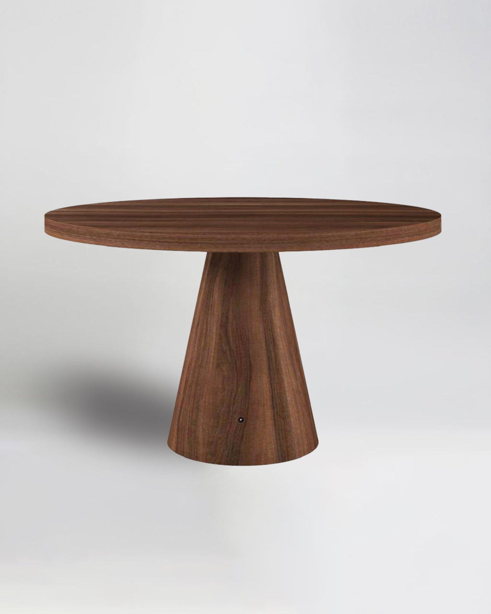 TD 11 Dining Table Ø130 cm, Walnut wood