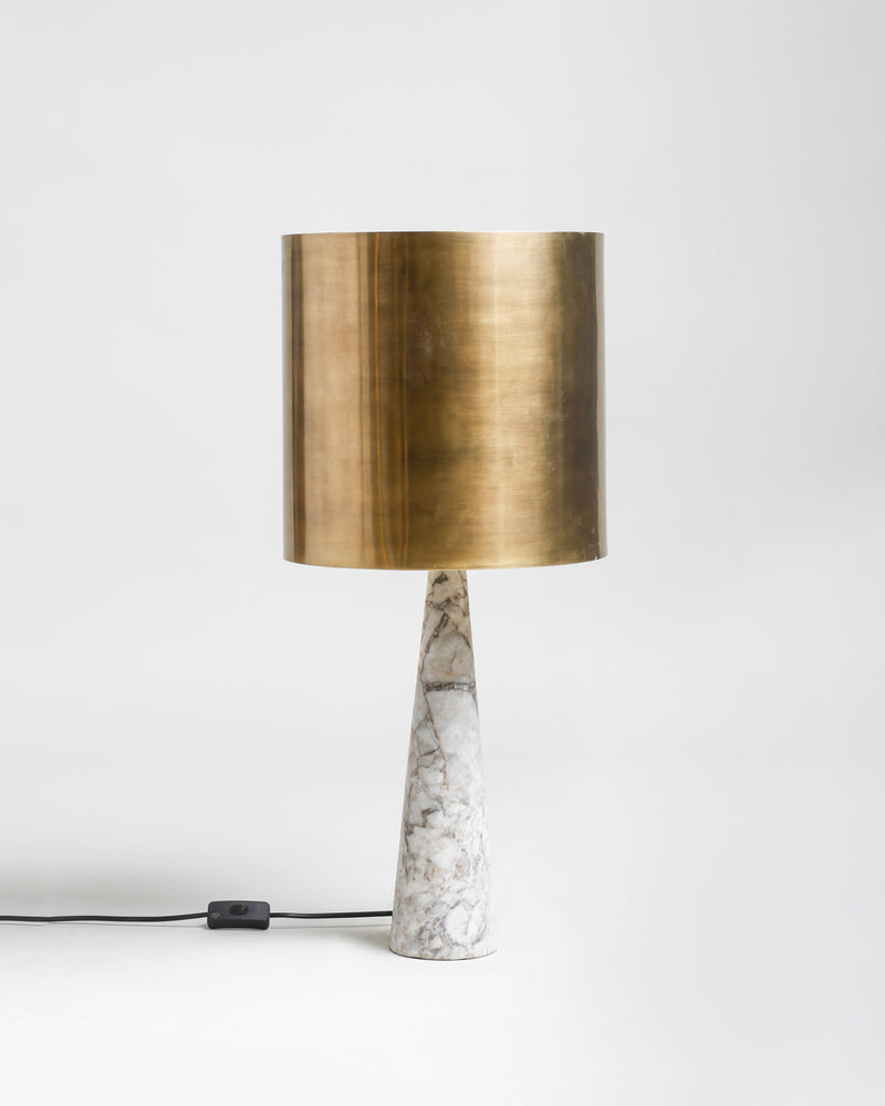 TL 11 Table Lamp, Grey Zayane marble - Brass