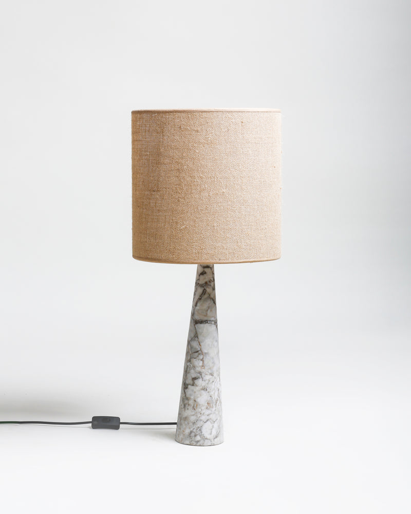TL 11 Table Lamp, Grey Zayane marble - Jute
