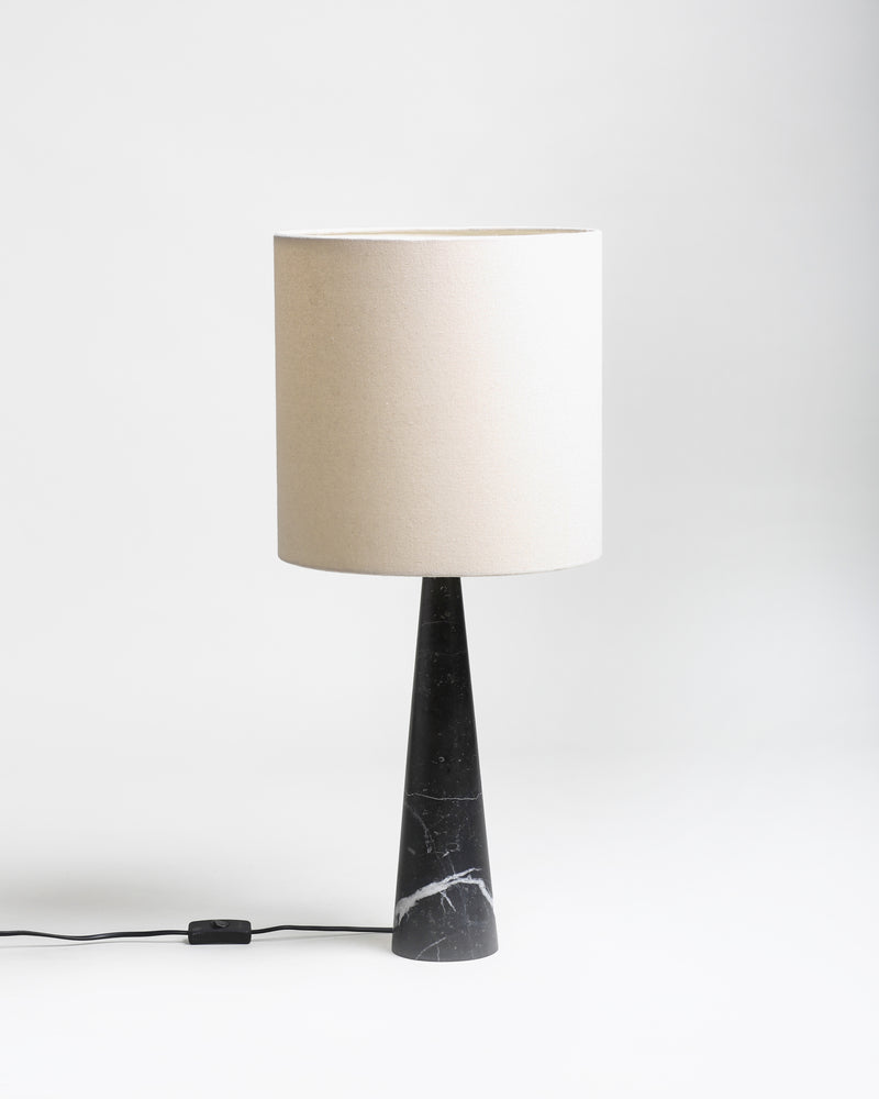 TL 11 Table Lamp, Black Khenifra marble - White