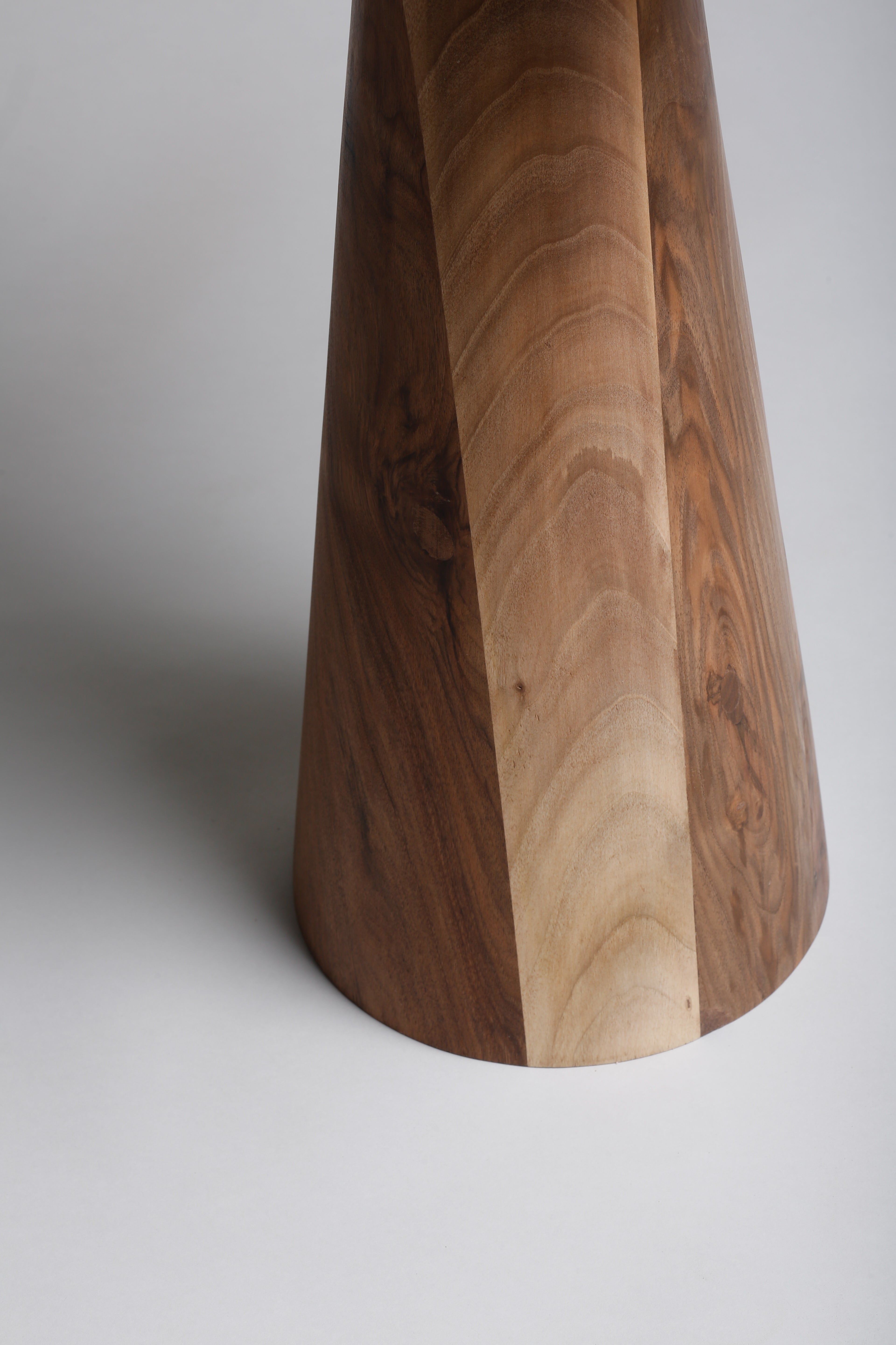 TS 11 Side Table, Black Khenifra marble - Walnut wood