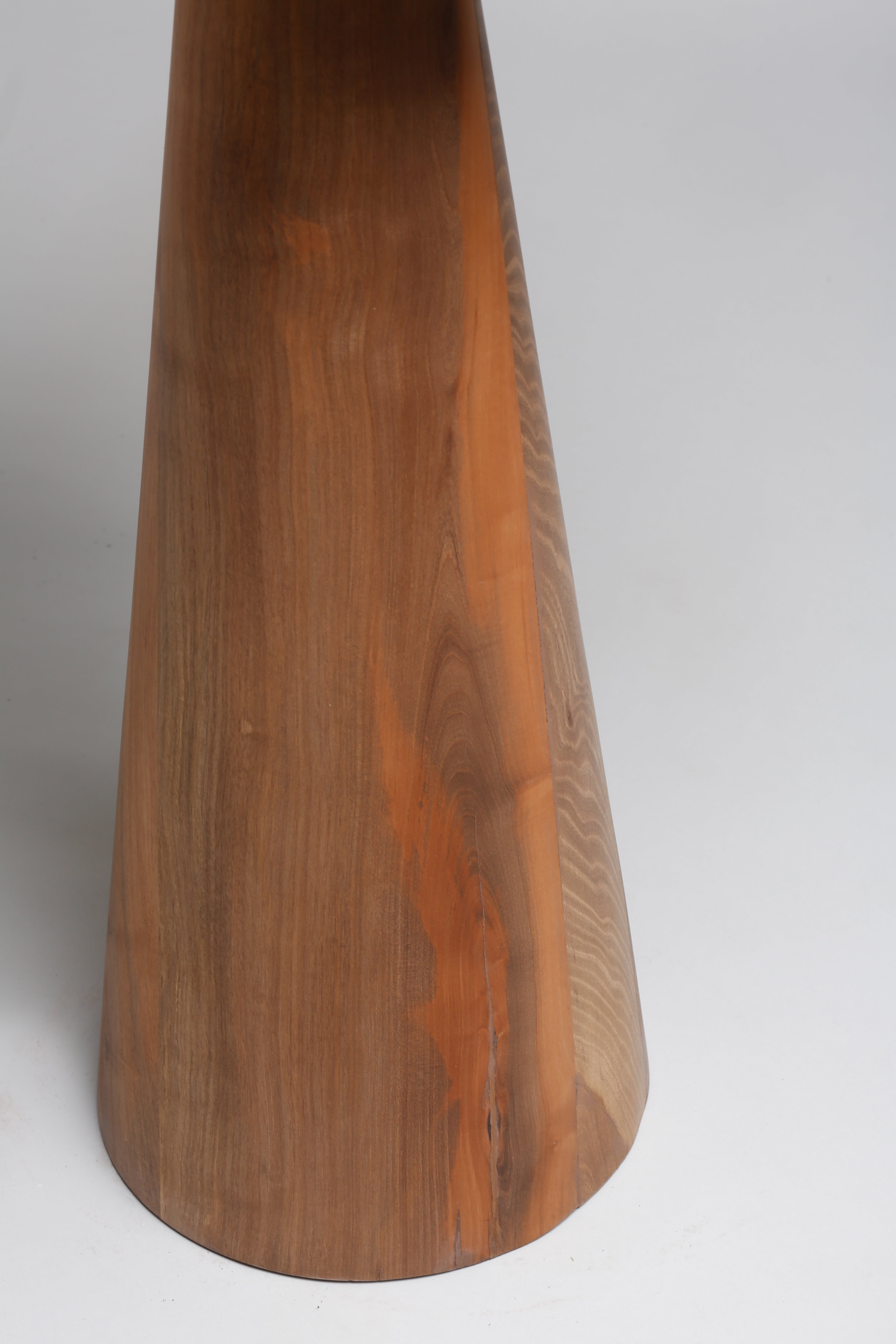 TS11 Side Table, Brass-Walnut wood