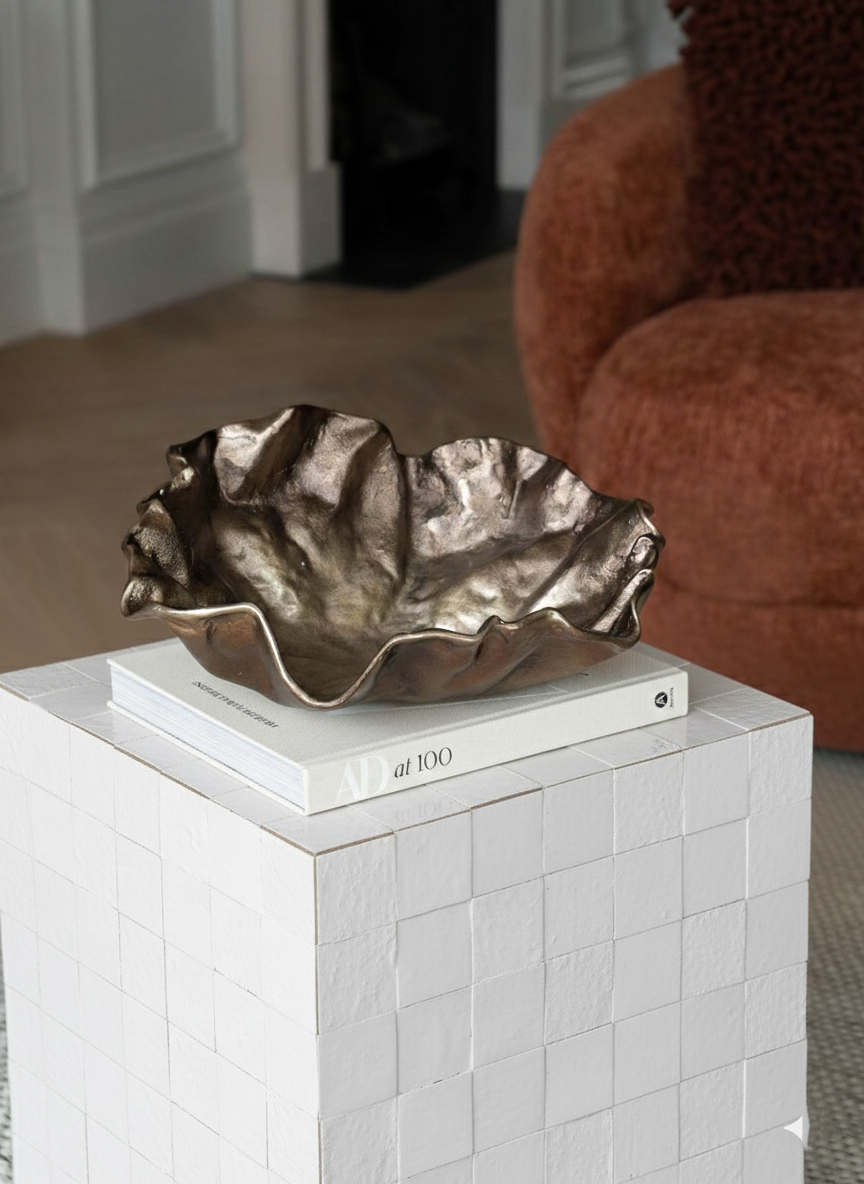 TS 12 Side Table, White Zellige